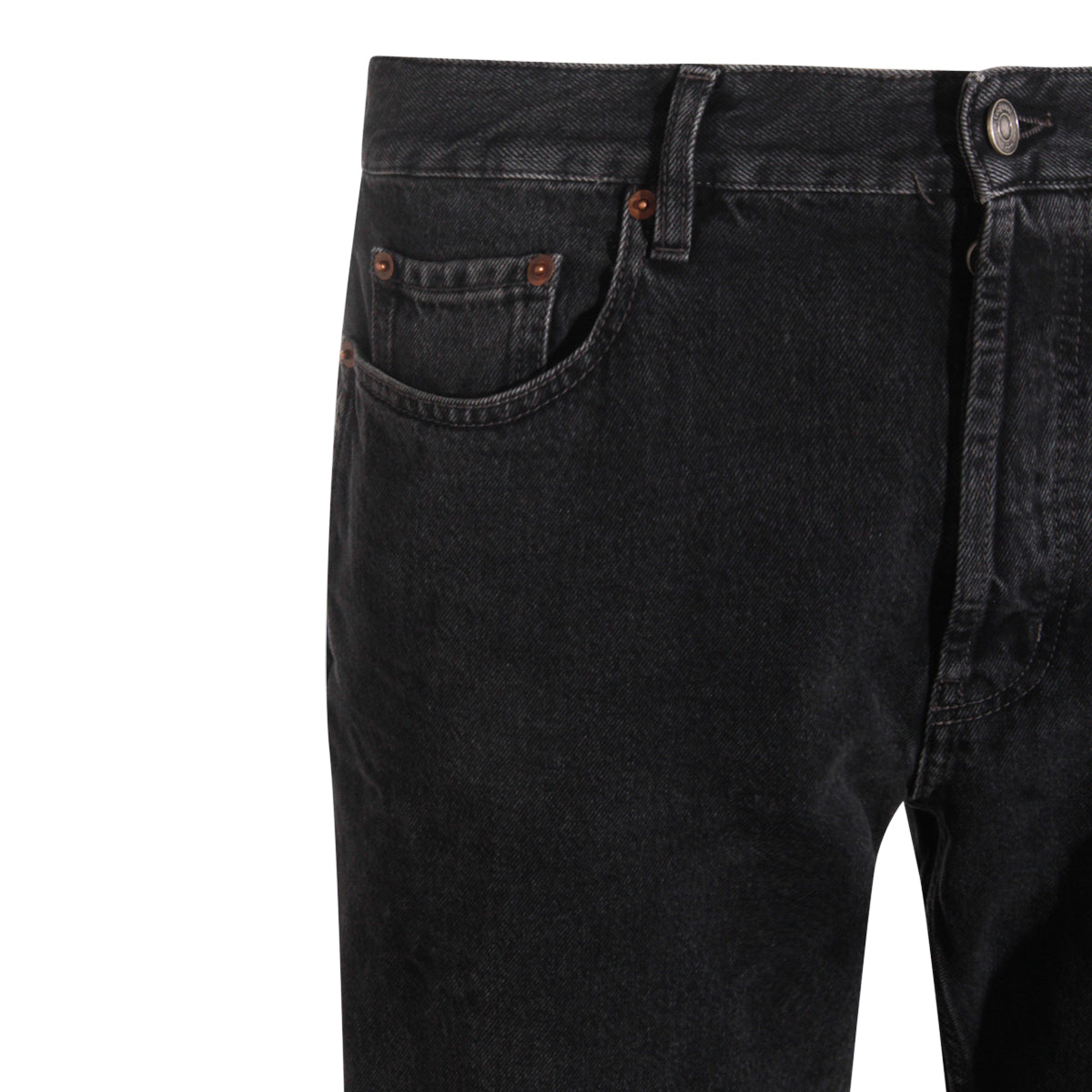 BLACK COTTON DENIM JEANS