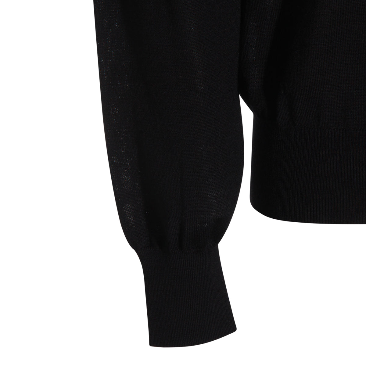 BLACK WOOL KNITWEAR