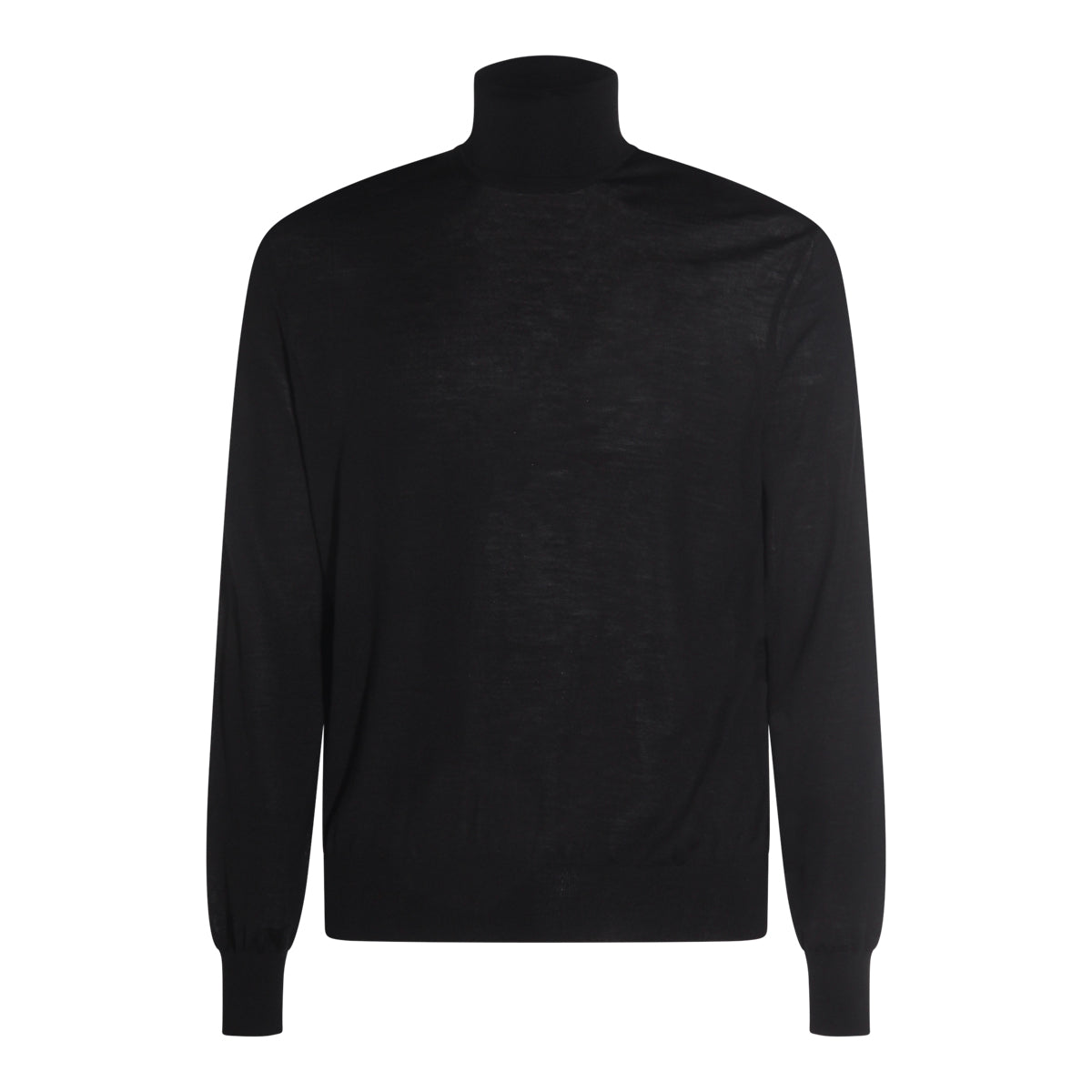 BLACK WOOL KNITWEAR