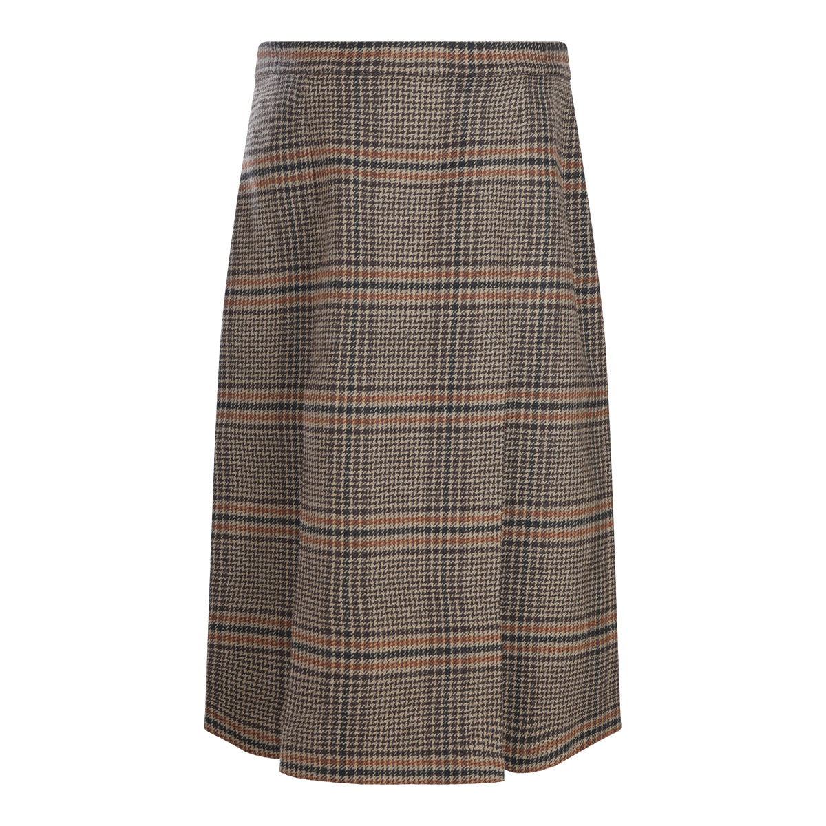 BROWN WOOL SKIRT