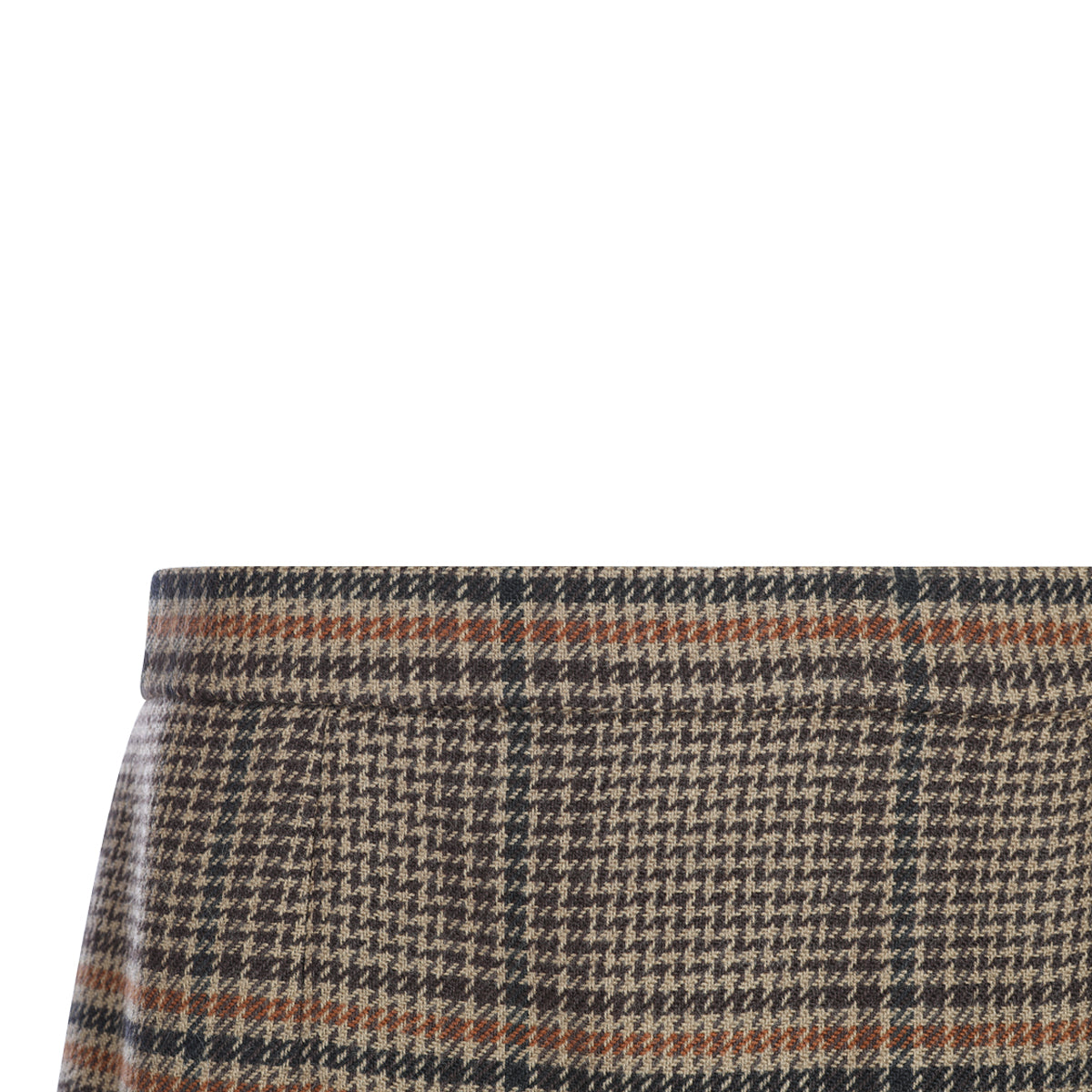 BROWN WOOL SKIRT