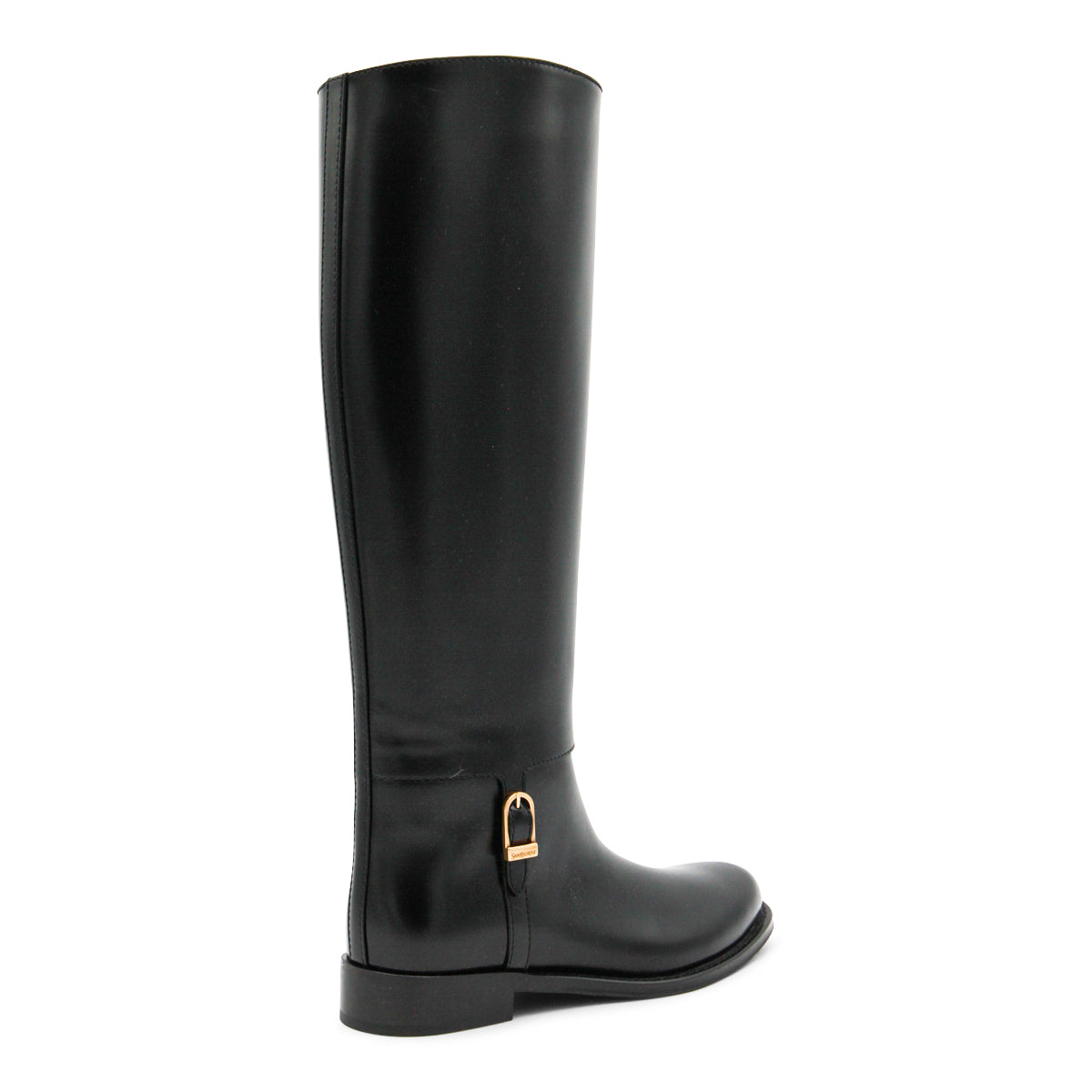 BLACK HORNY LEATHER BOOTS