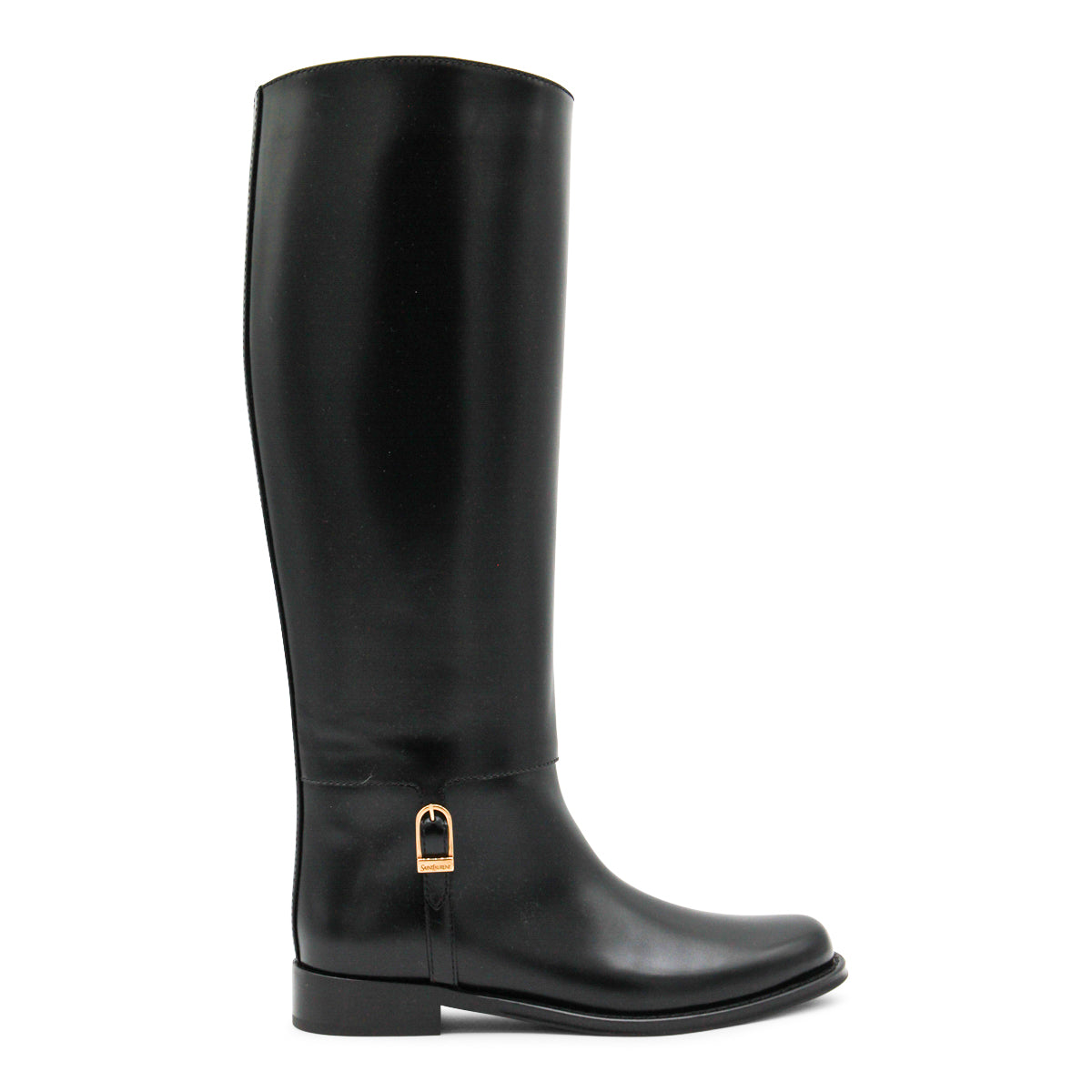BLACK HORNY LEATHER BOOTS