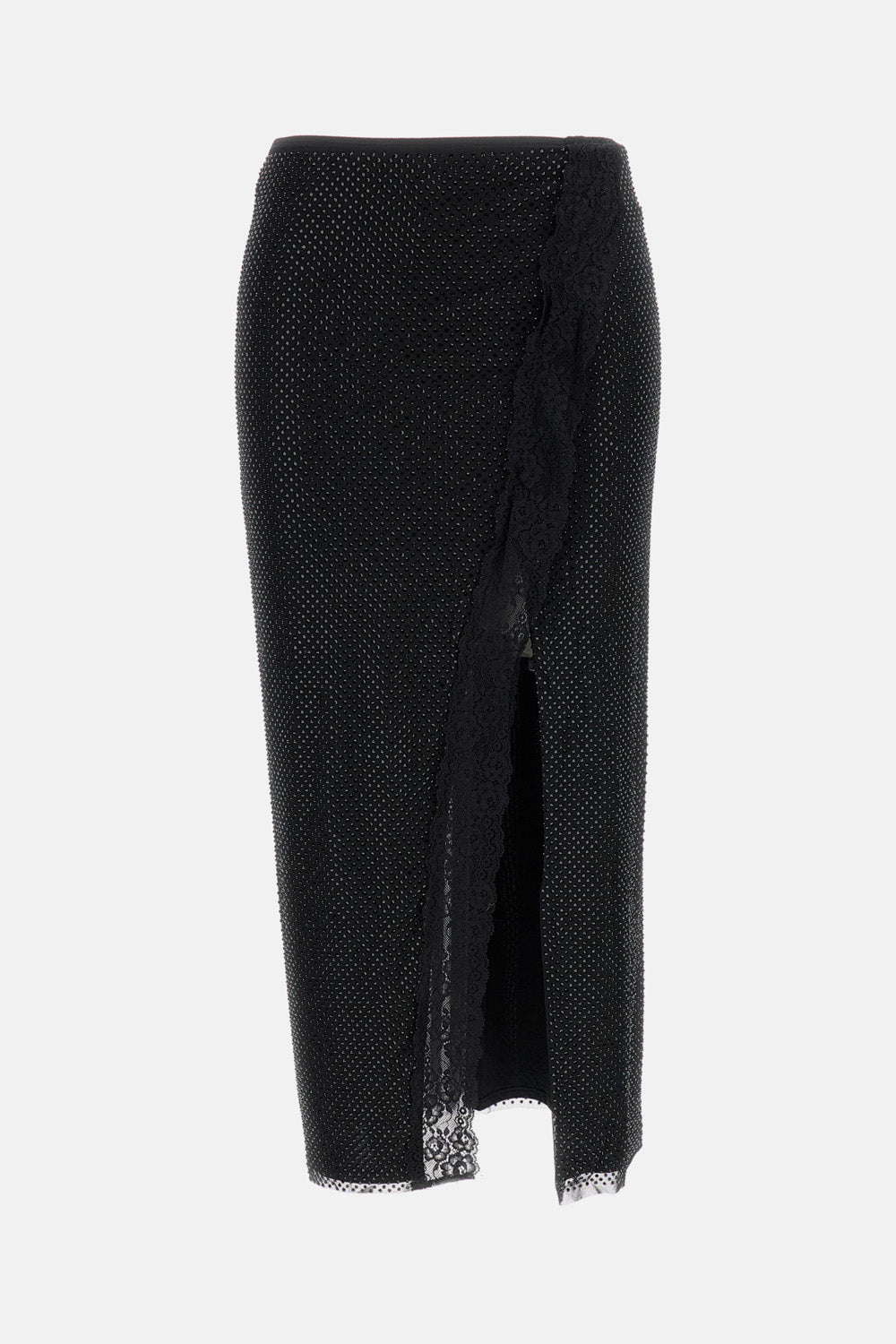 CRYSTAL TRIM MINI DRESS