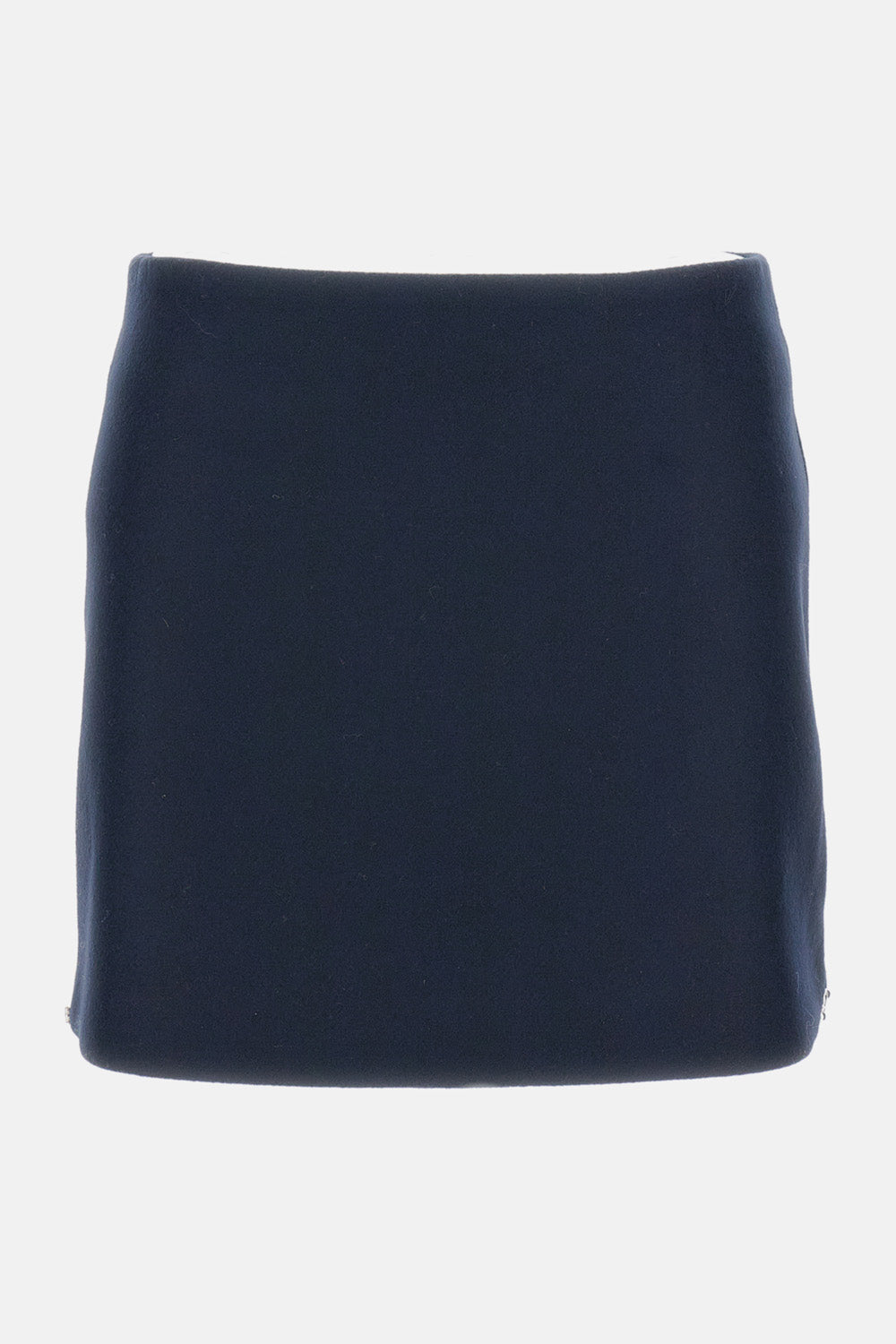 LOW-RISE WOOL MINI SKIRT