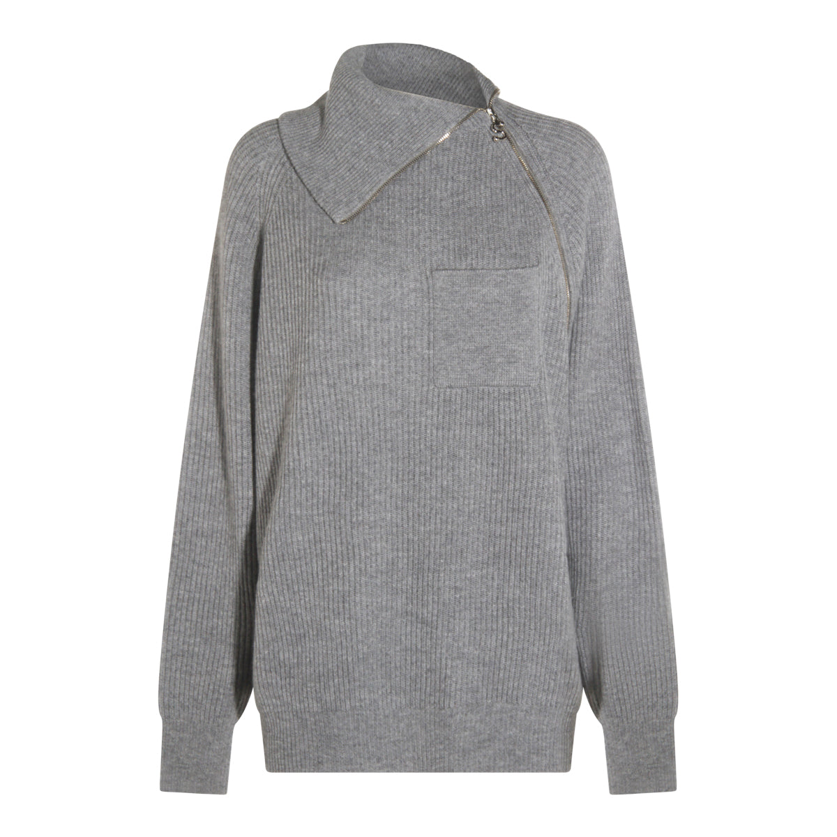 GREY WOOL KNITWEAR