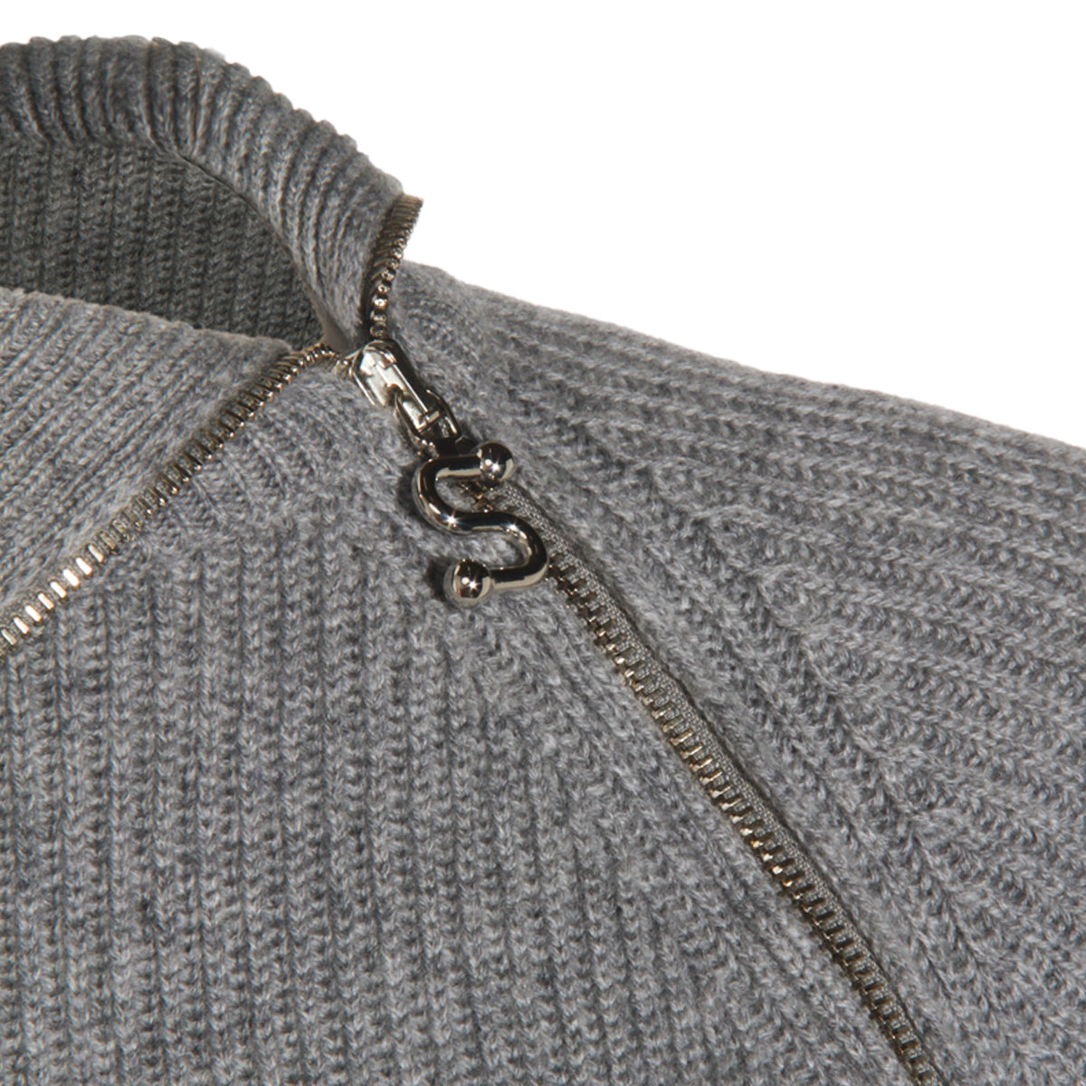 GREY WOOL KNITWEAR