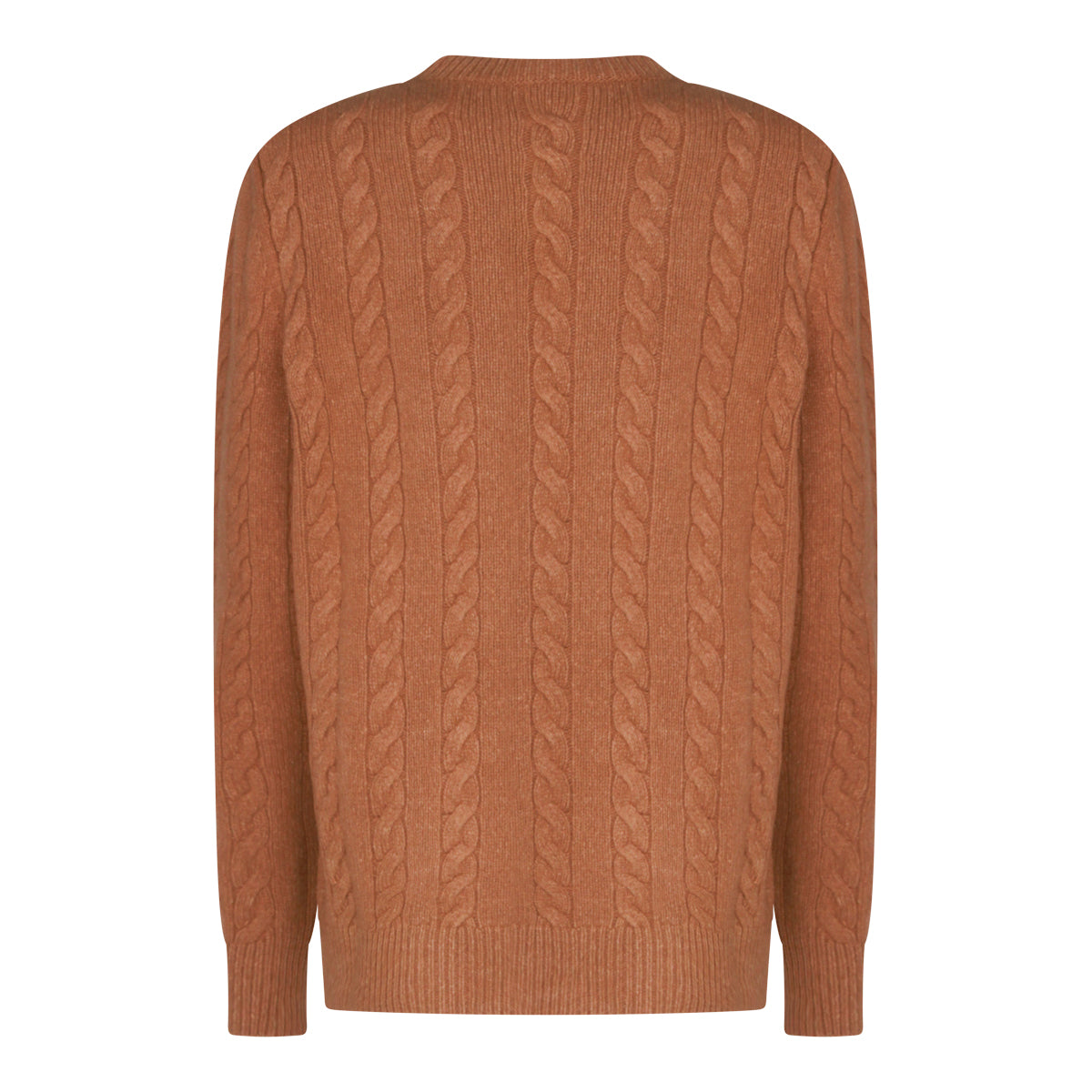 BROWN WOOL KNITWEAR