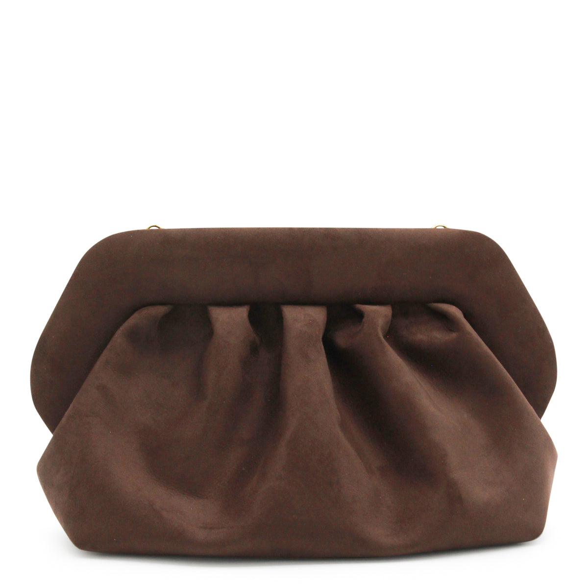BROWN VEGAN BIOS LEATHER CLUTCHES