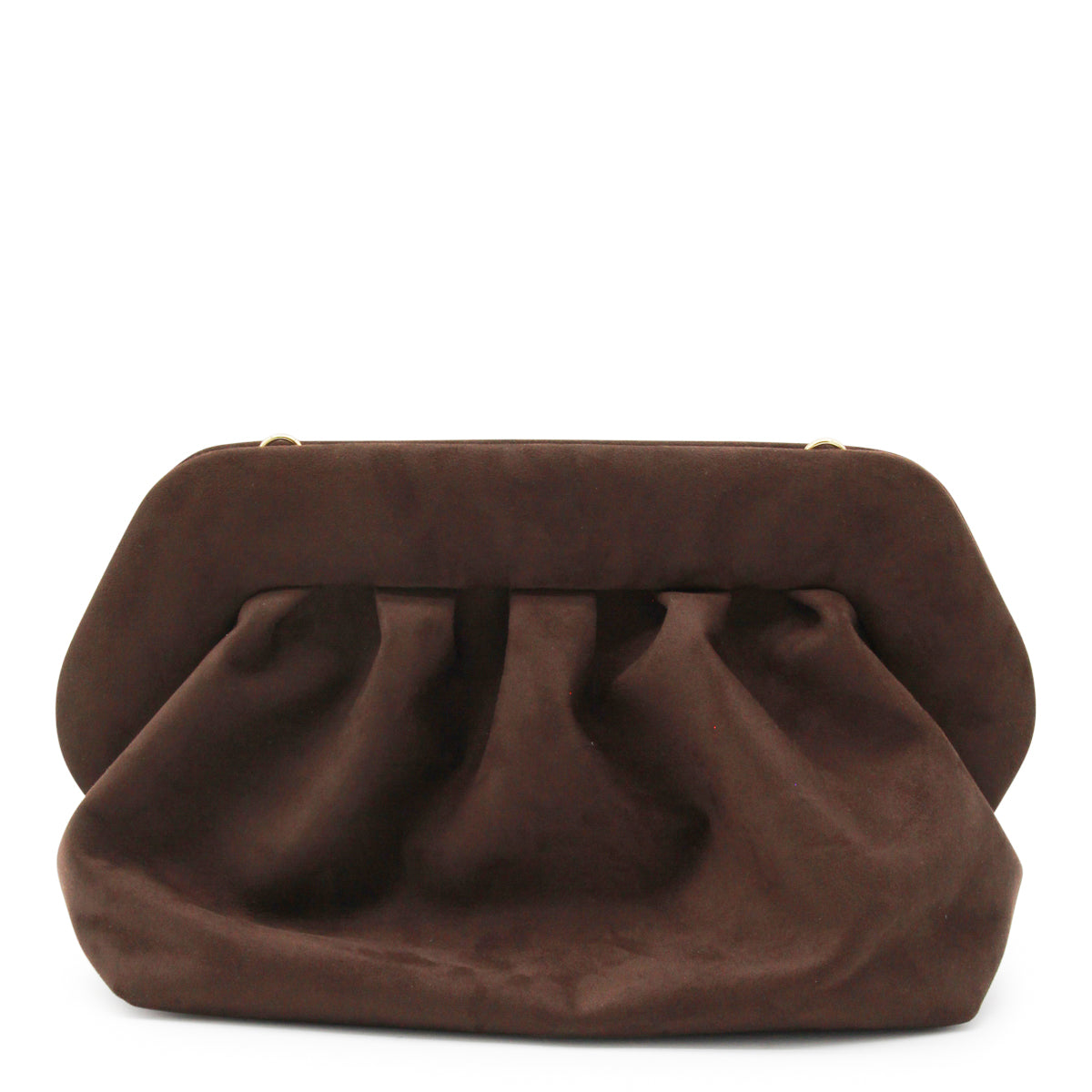 BROWN VEGAN BIOS LEATHER CLUTCHES