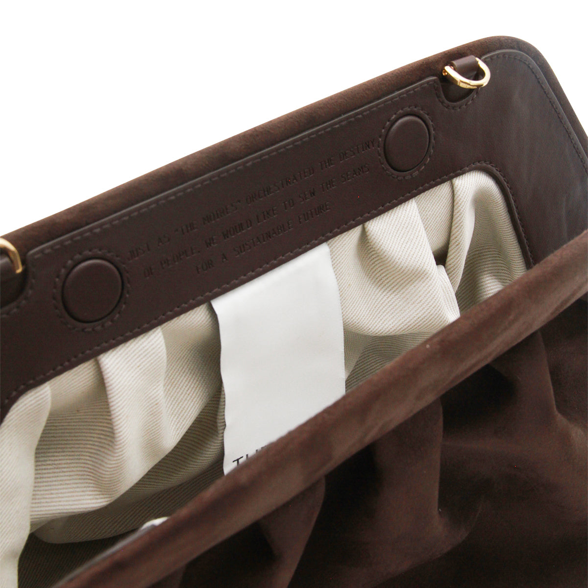BROWN VEGAN BIOS LEATHER CLUTCHES