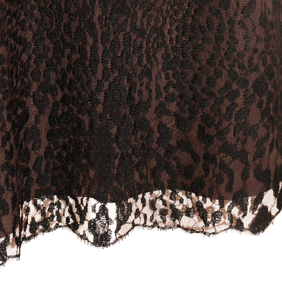 BLACK AND BROWN TOP