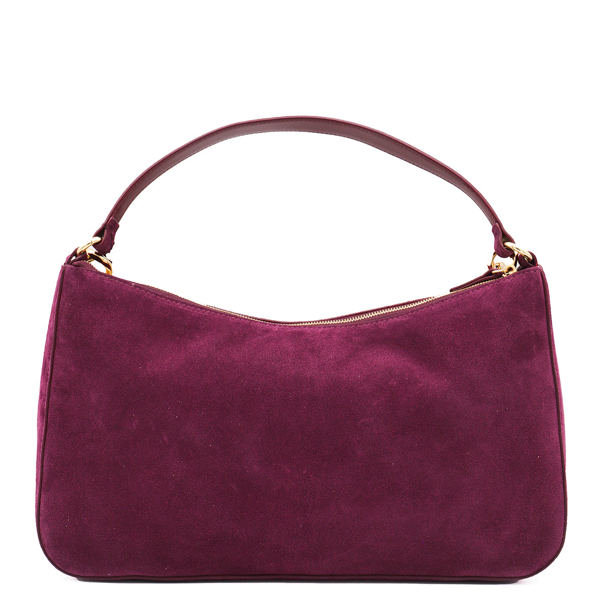 PURPLE LEATHER LILIANE SHOULDER BAG
