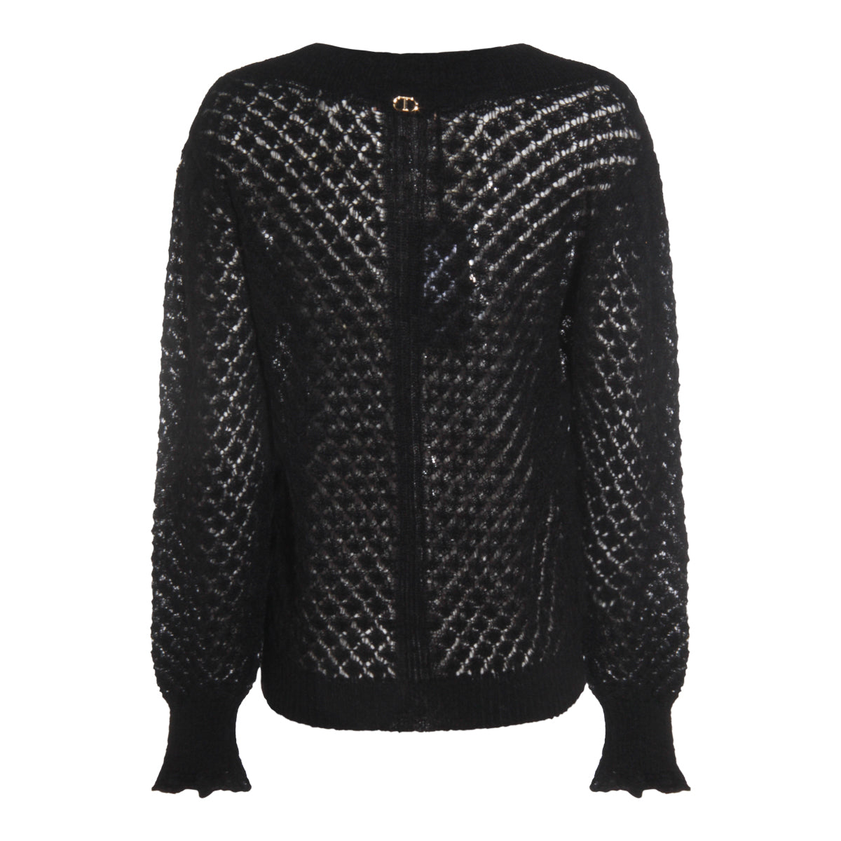 BLACK WOOL KNITWEAR