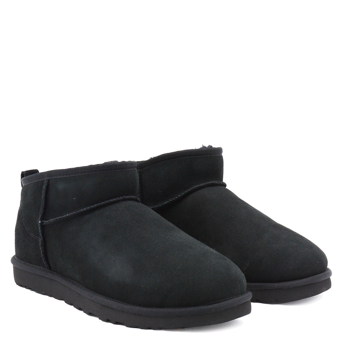 BLACK SUEDE ULTRA MINI BOOTS