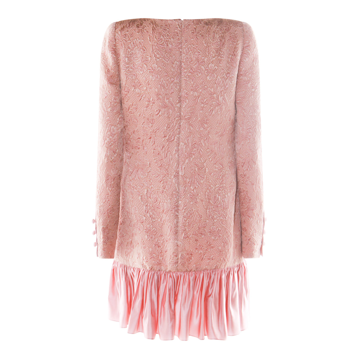 PINK WOOL MINI DRESS
