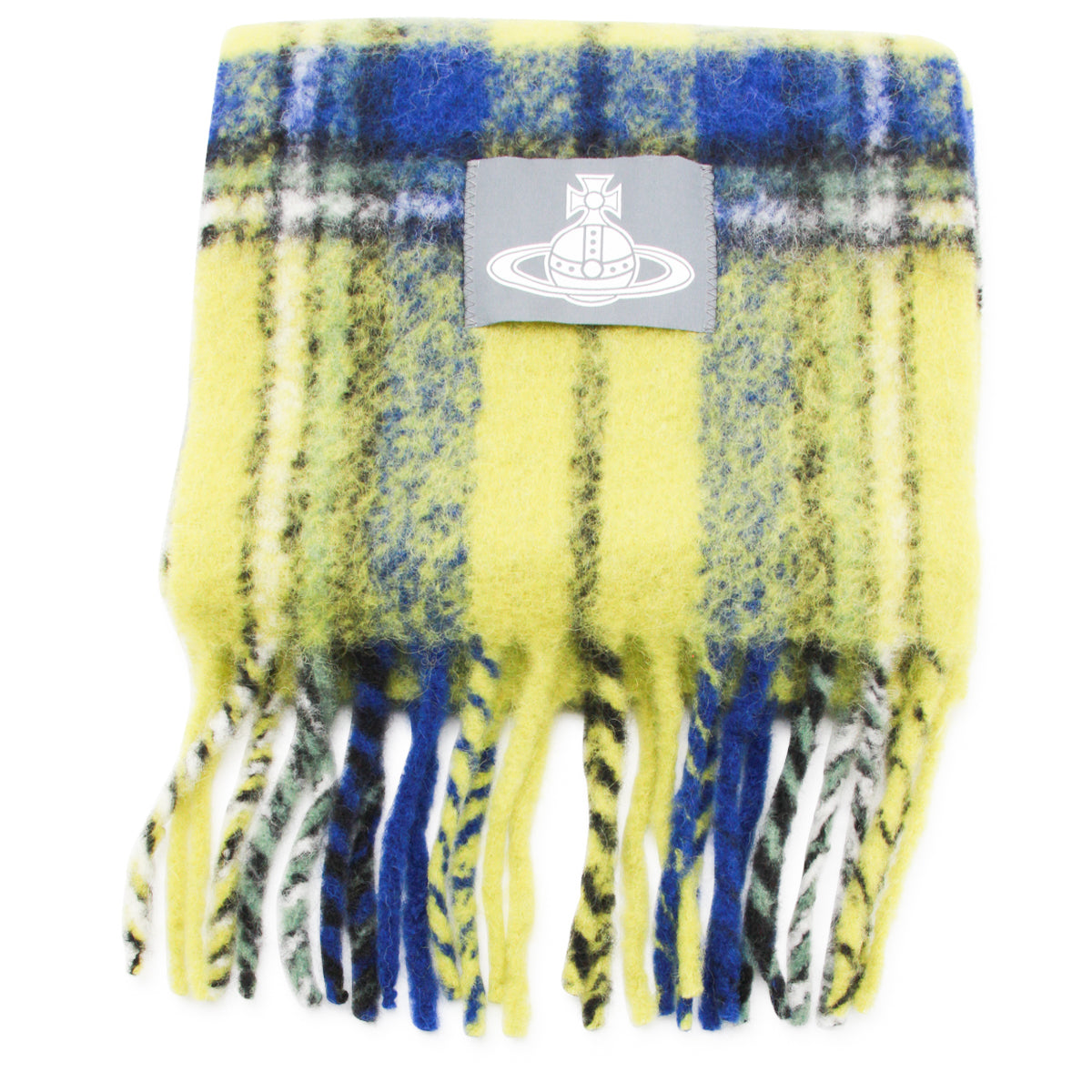 YELLOW AND MULTICOLOR WOOL SCARVES