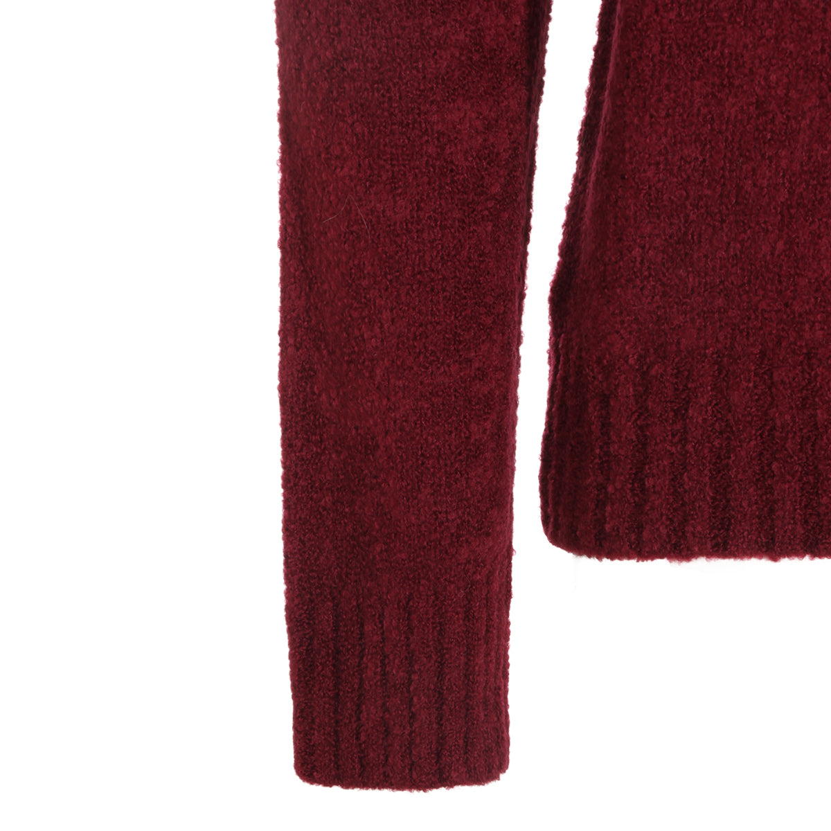 BURGUNDY WOOL KNITWEAR