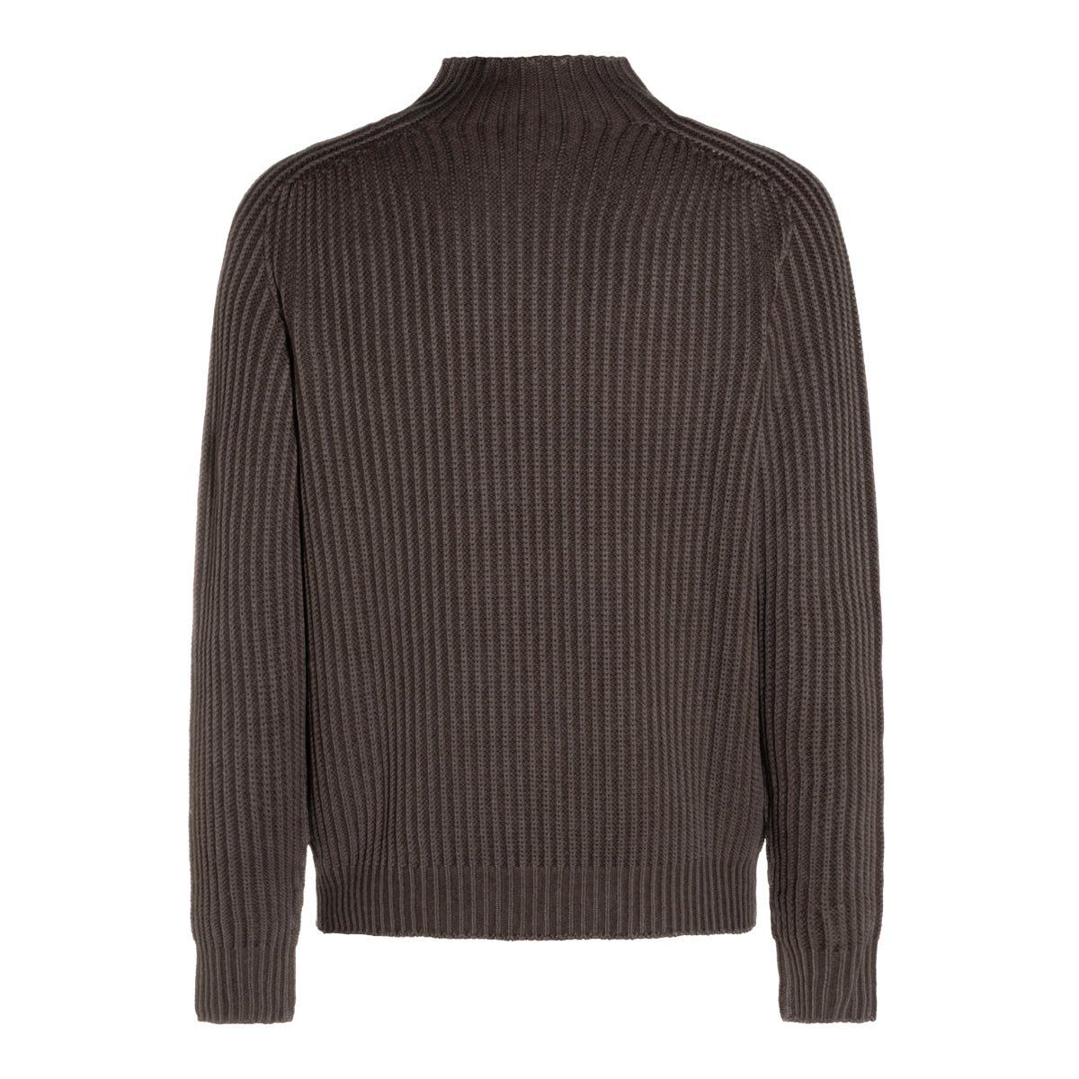 BROWN WOOL KNITWEAR