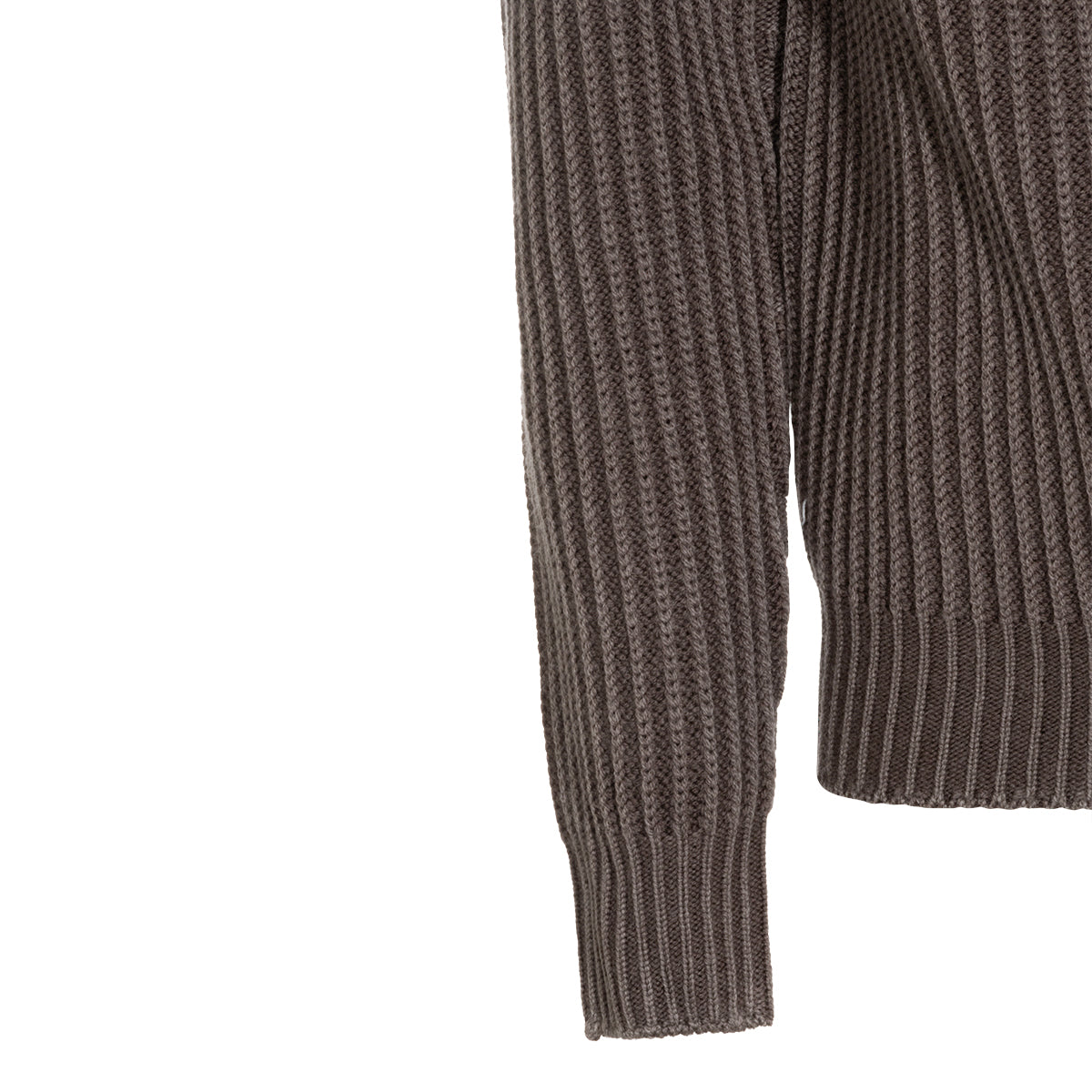 BROWN WOOL KNITWEAR