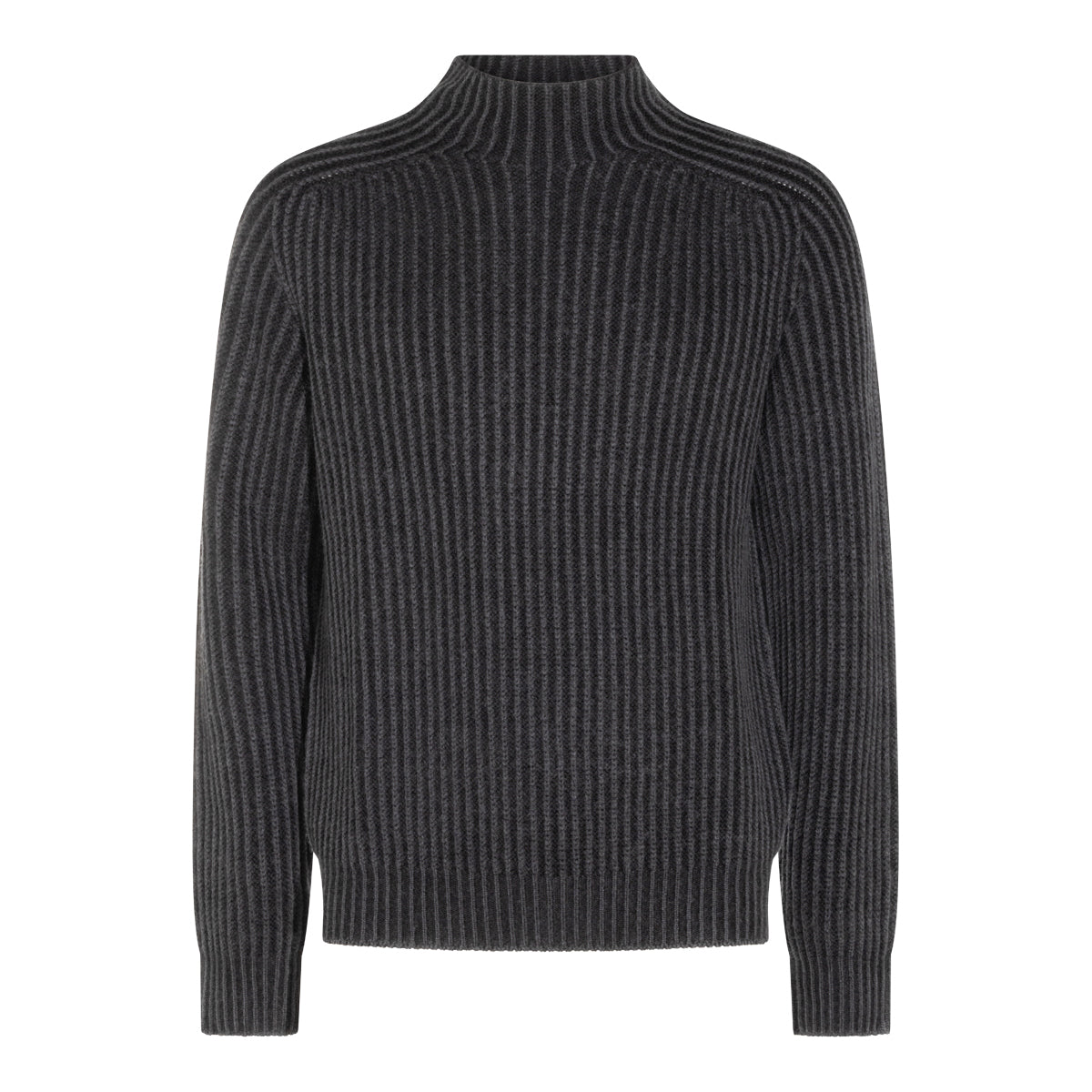 BLACK WOOL KNITWEAR