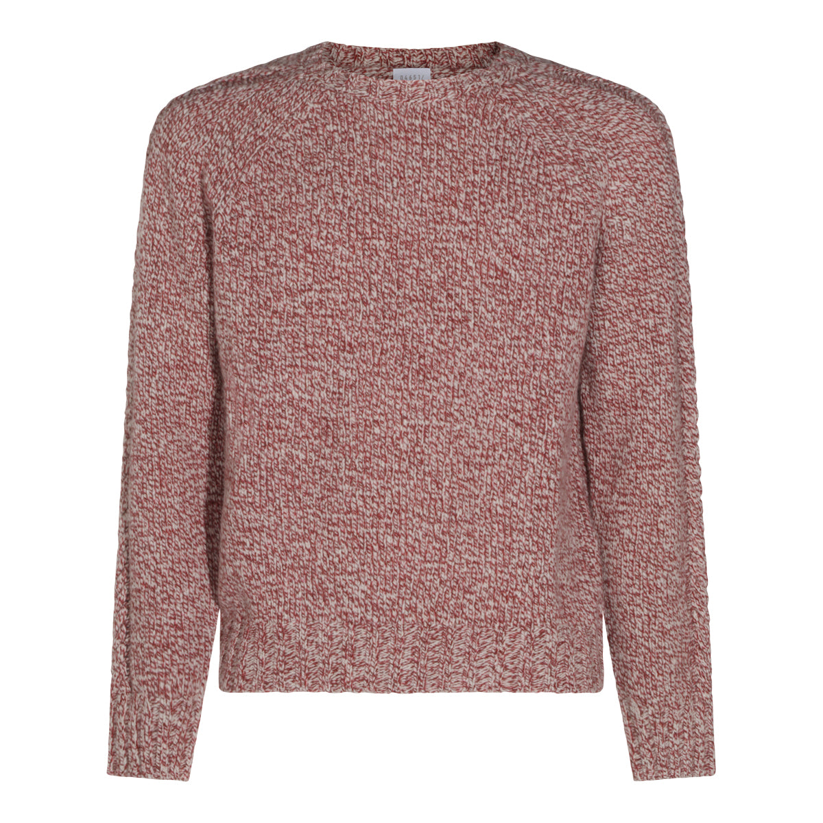 BURGUNDY CASHMERE AND WOOL KNITWEAR
