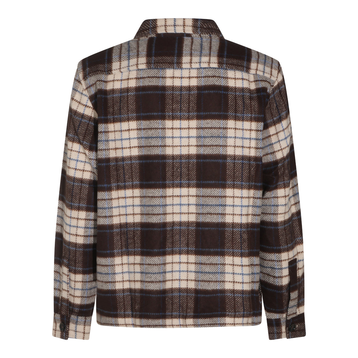 BARREL BROWN WOOL BLEND SHIRT