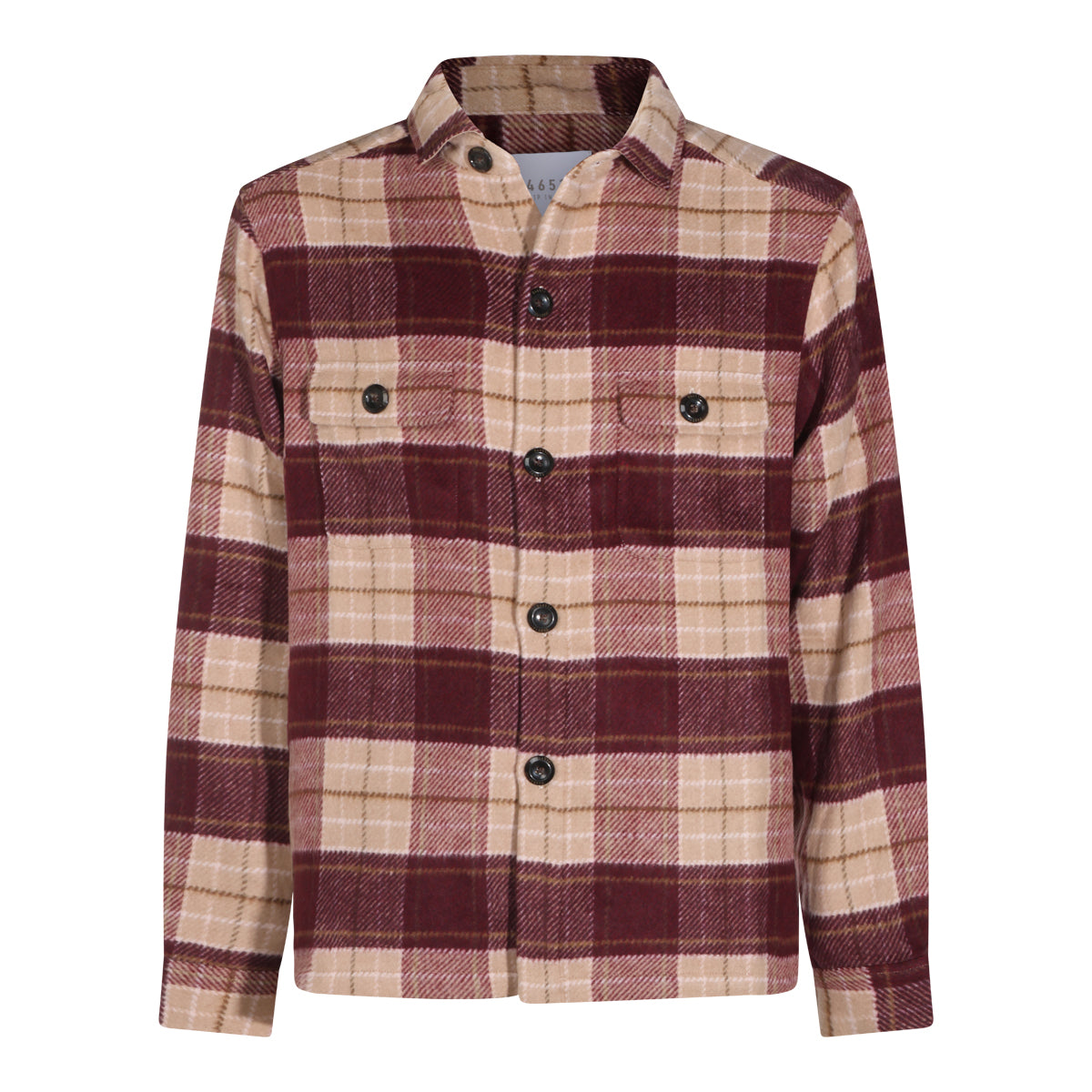 BURGUNDY WOOL BLEND SHIRT