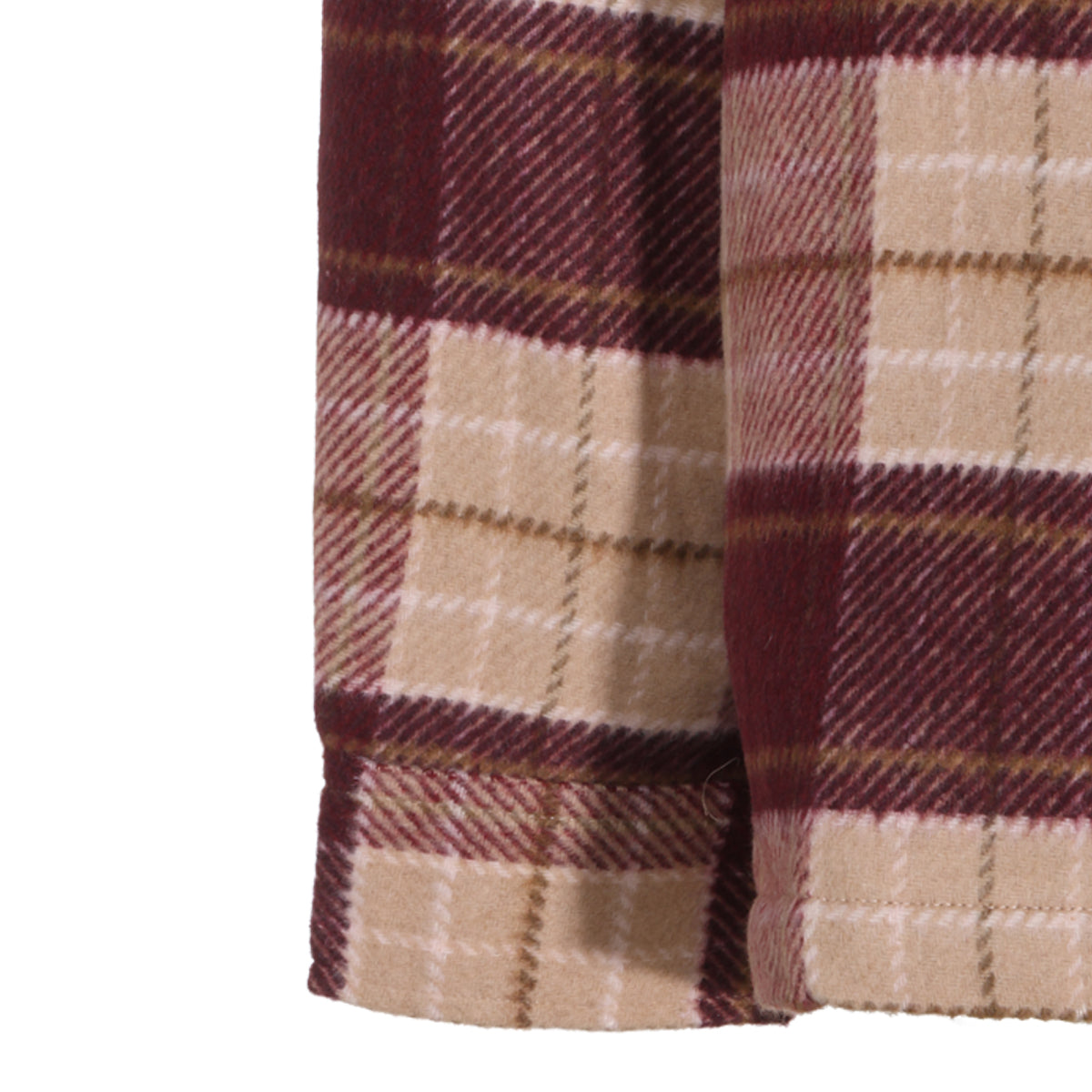 BURGUNDY WOOL BLEND SHIRT