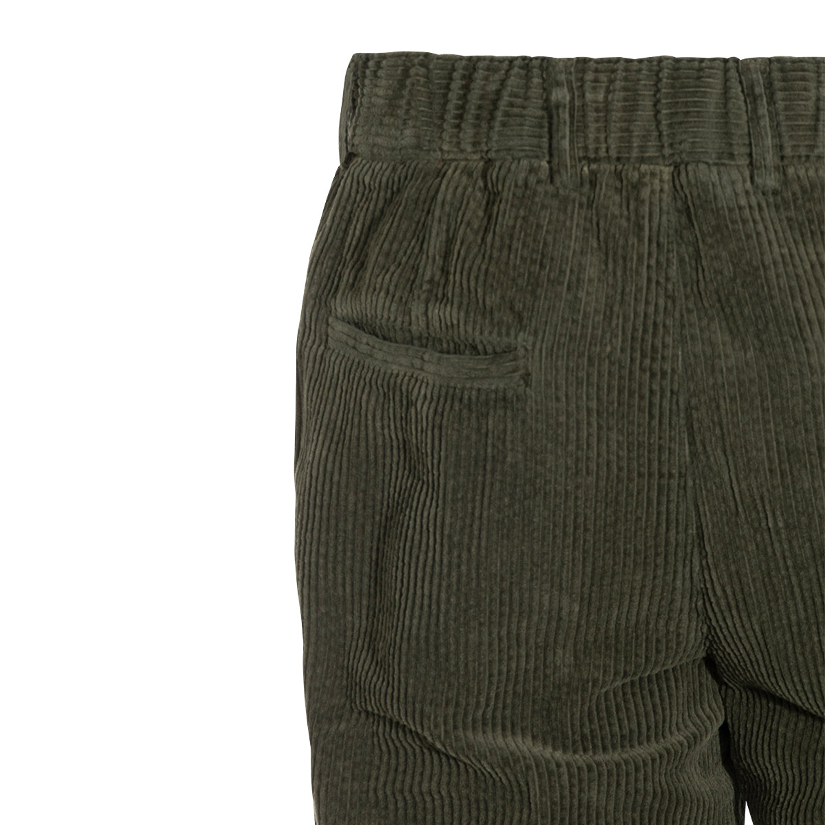 DARK GREEN COTTON PANTS