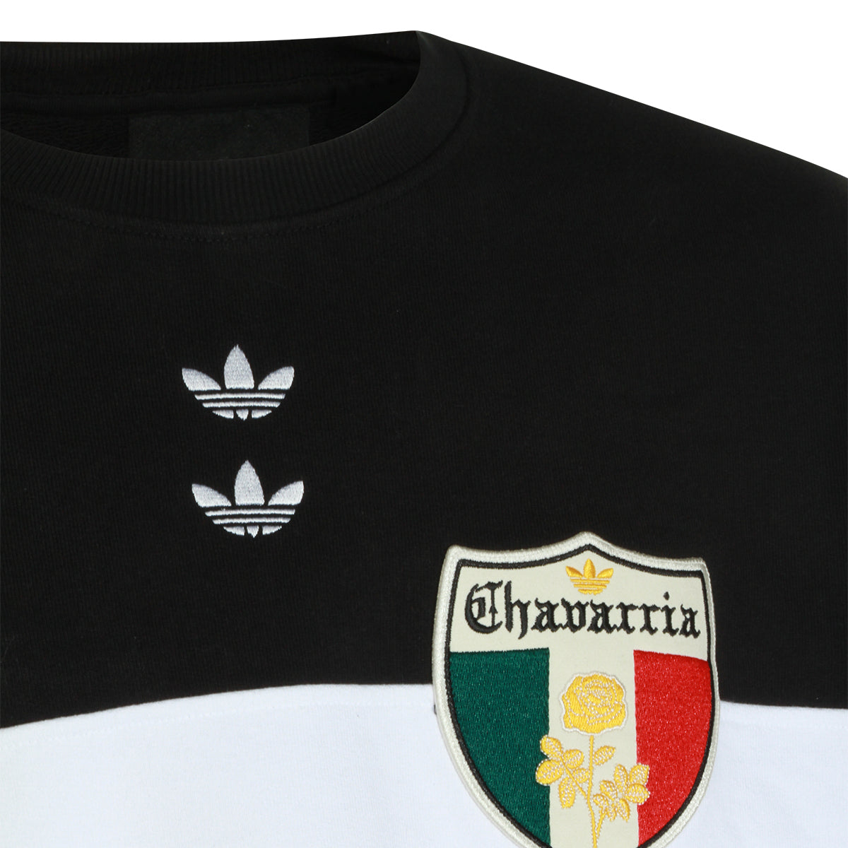 BLACK AND WHITE COTTON SWEATSHIRT