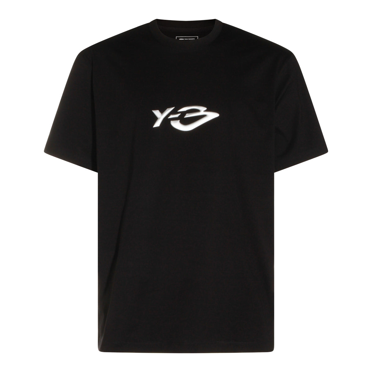 BLACK COTTON LIQUID LOGO T-SHIRT