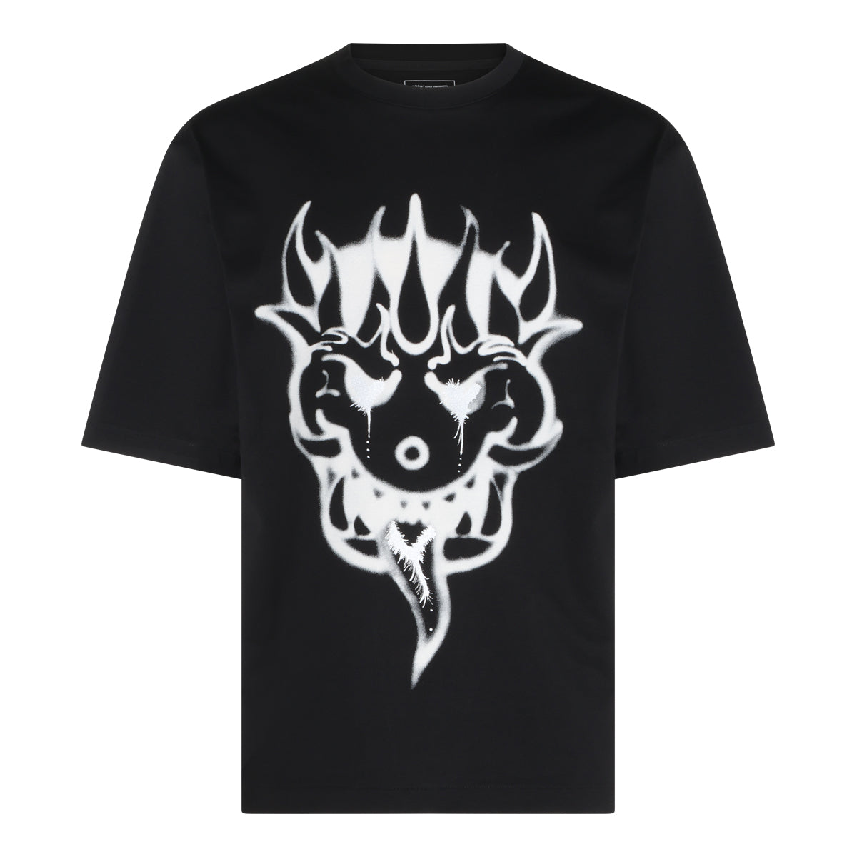 BLACK COTTON T-SHIRT