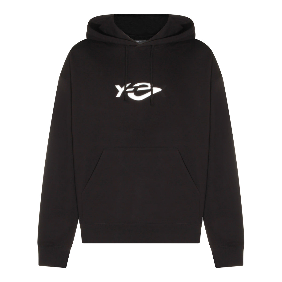 BLACK COTTON LIQUID LOGO SWEATSHIRT