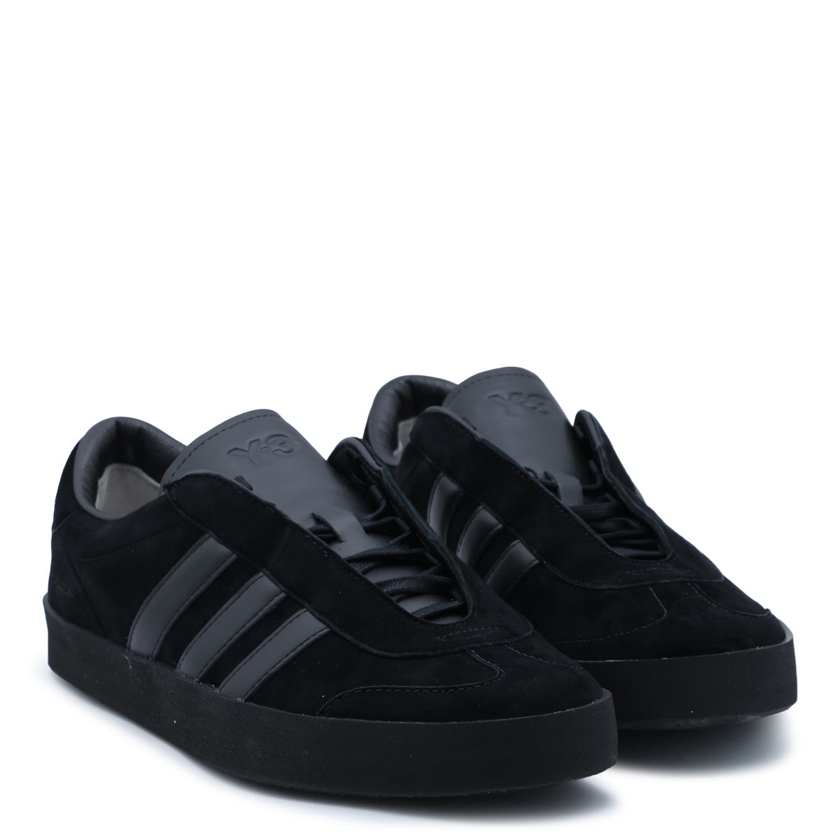 BLACK LEATHER SNEAKERS
