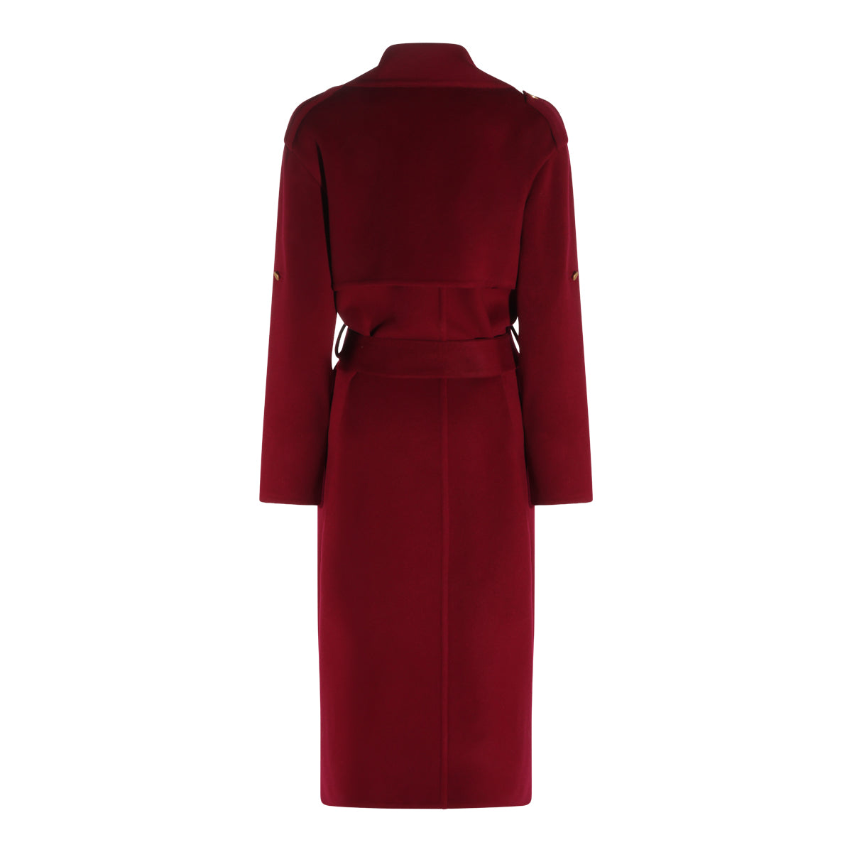 DARK RED WOOL COAT