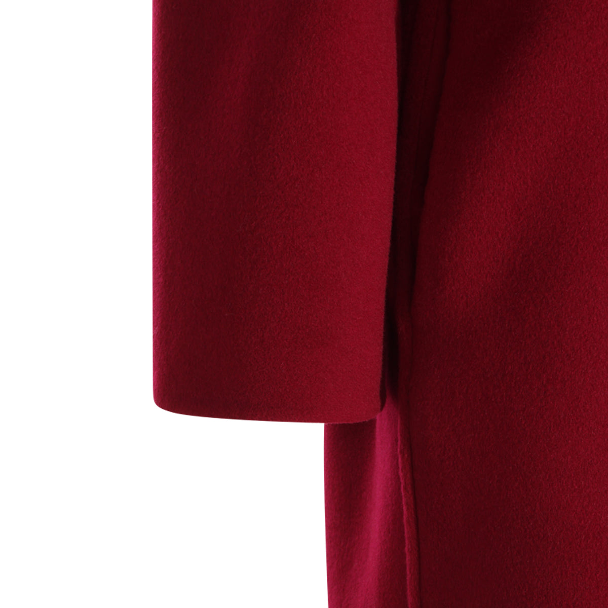 DARK RED WOOL COAT