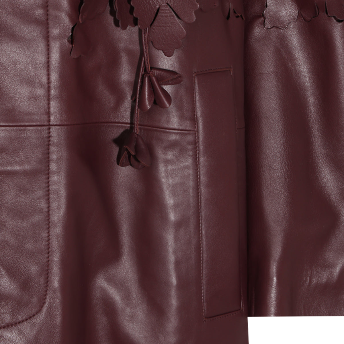BROWN  LEATHER COAT