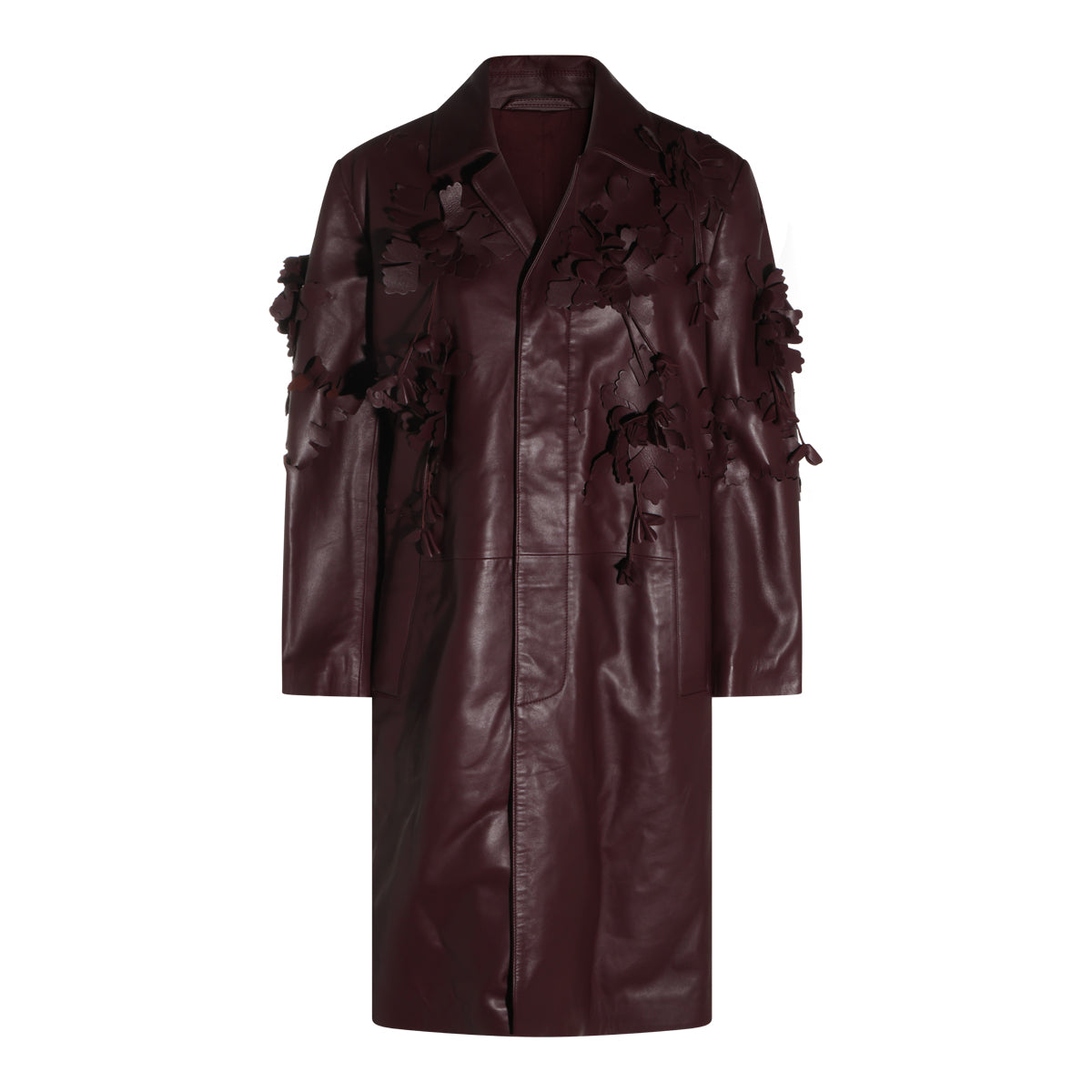 BROWN  LEATHER COAT