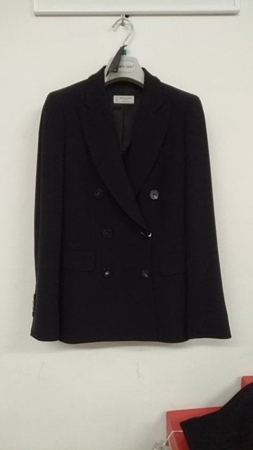 DOUBLE-BREASTED CADY BLAZER