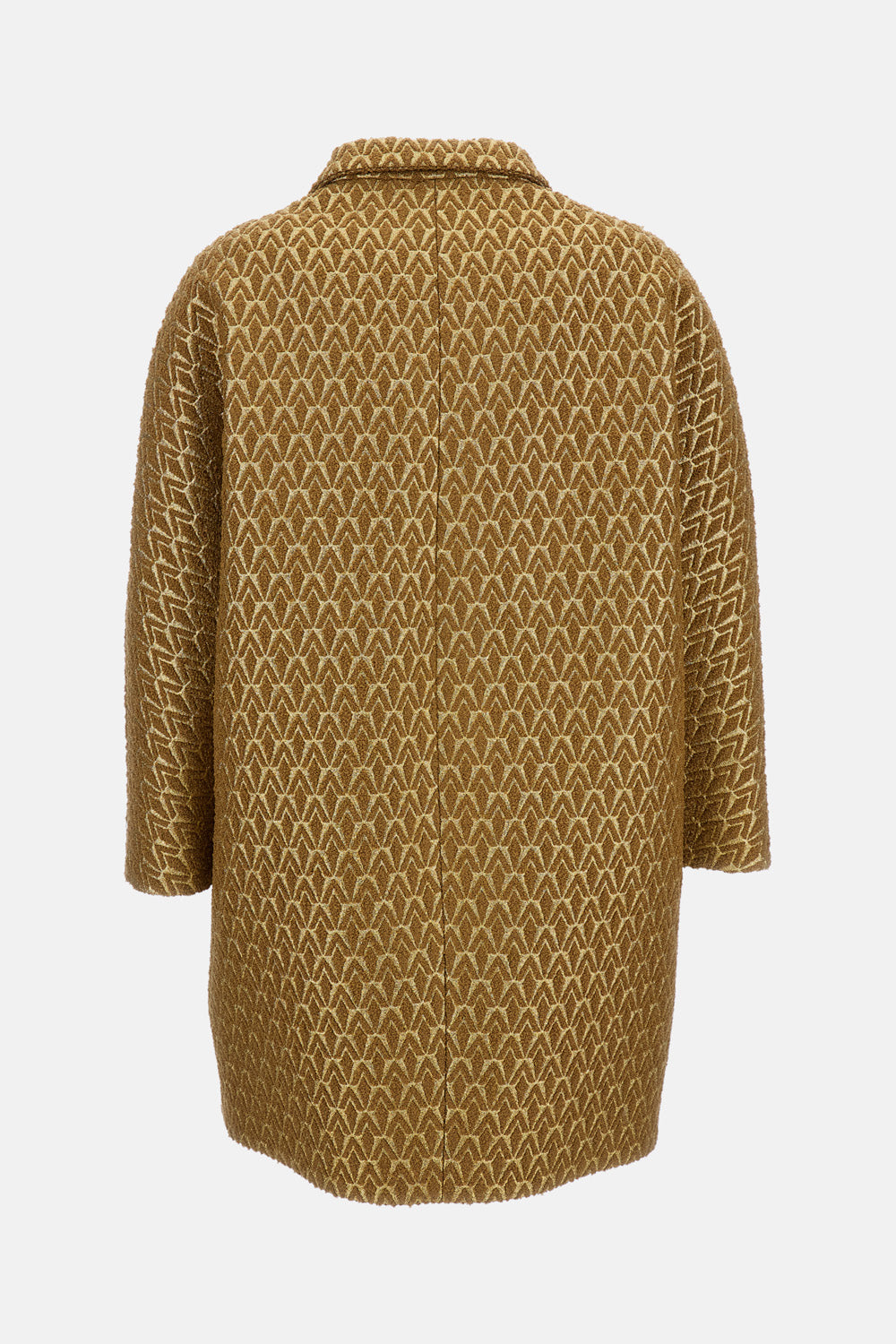 DOUBLE BREASTE JACQUARD COAT