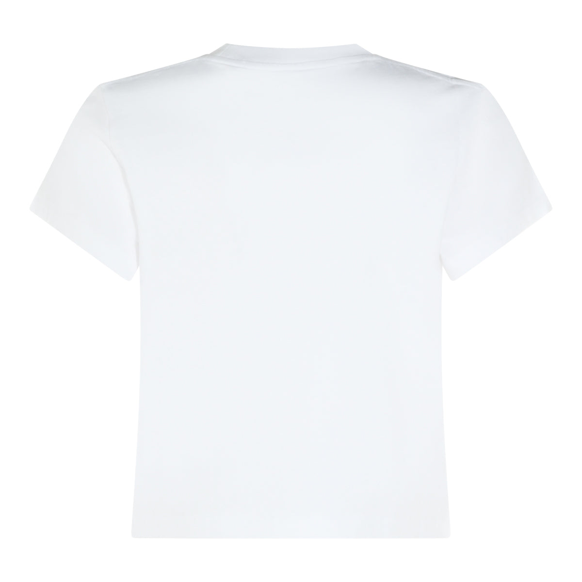 WHITE COTTON LOGO T-SHIRT