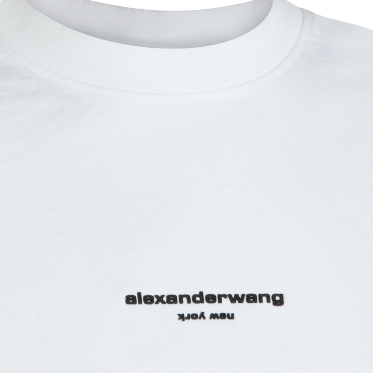 WHITE COTTON LOGO T-SHIRT