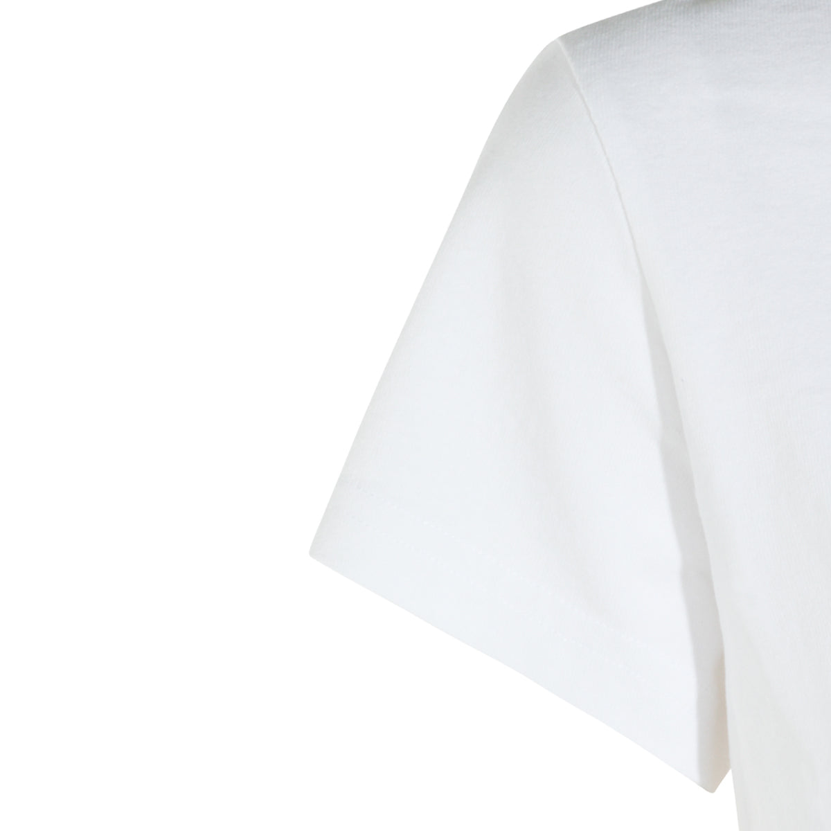 WHITE COTTON LOGO T-SHIRT