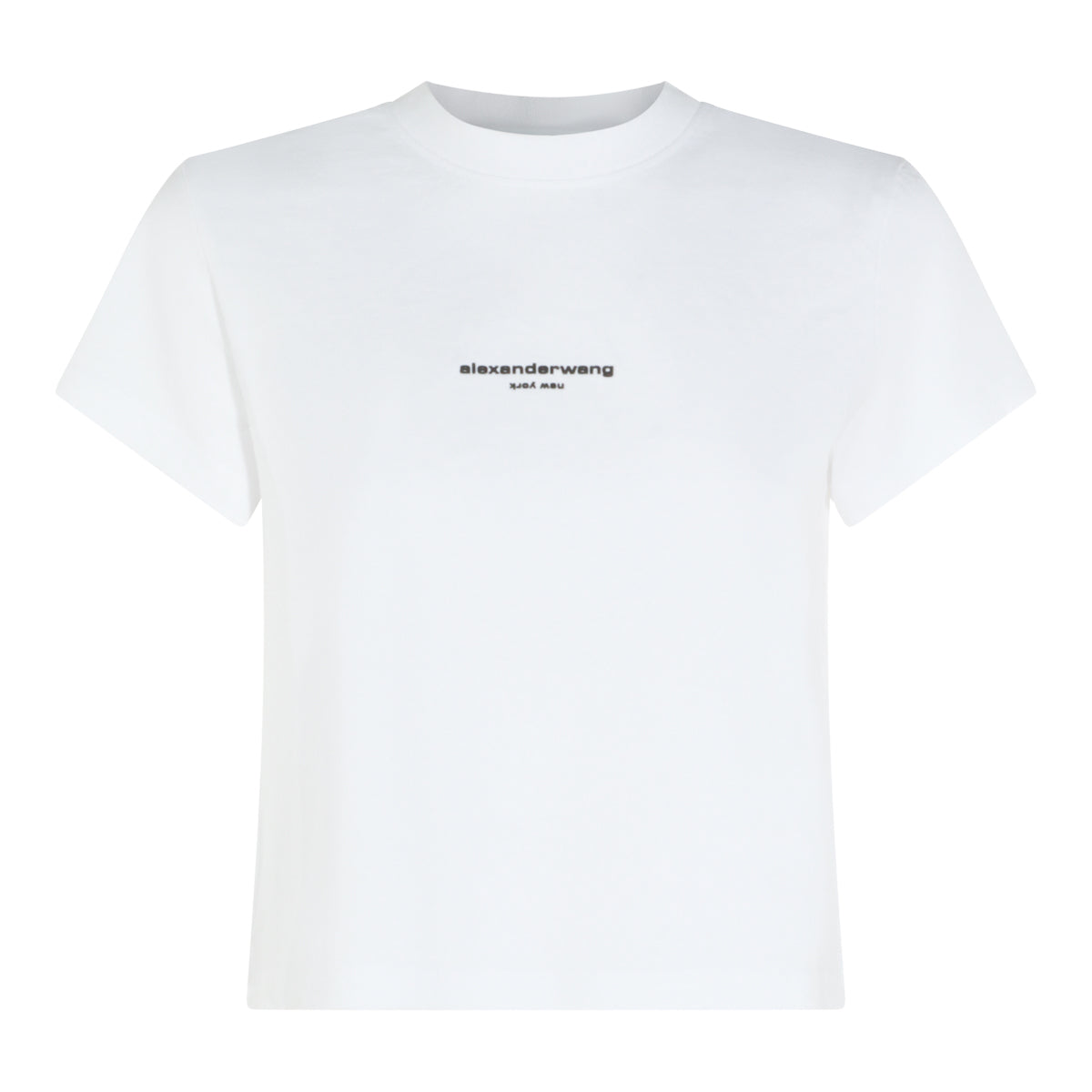 WHITE COTTON LOGO T-SHIRT