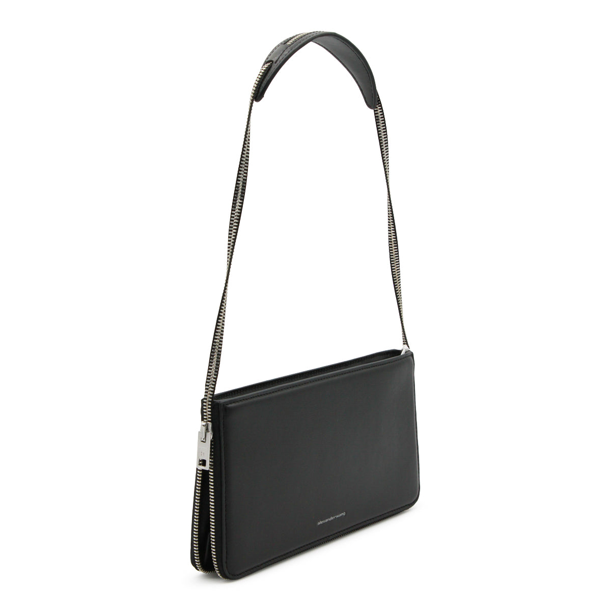 BLACK LEATHER SHOULDER BAG