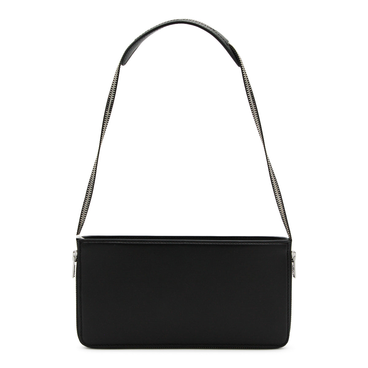 BLACK LEATHER SHOULDER BAG