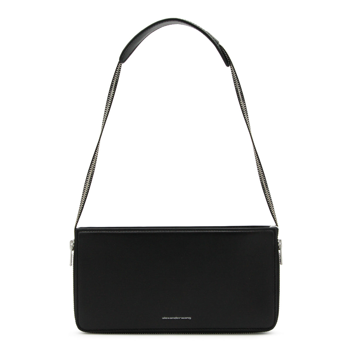 BLACK LEATHER SHOULDER BAG
