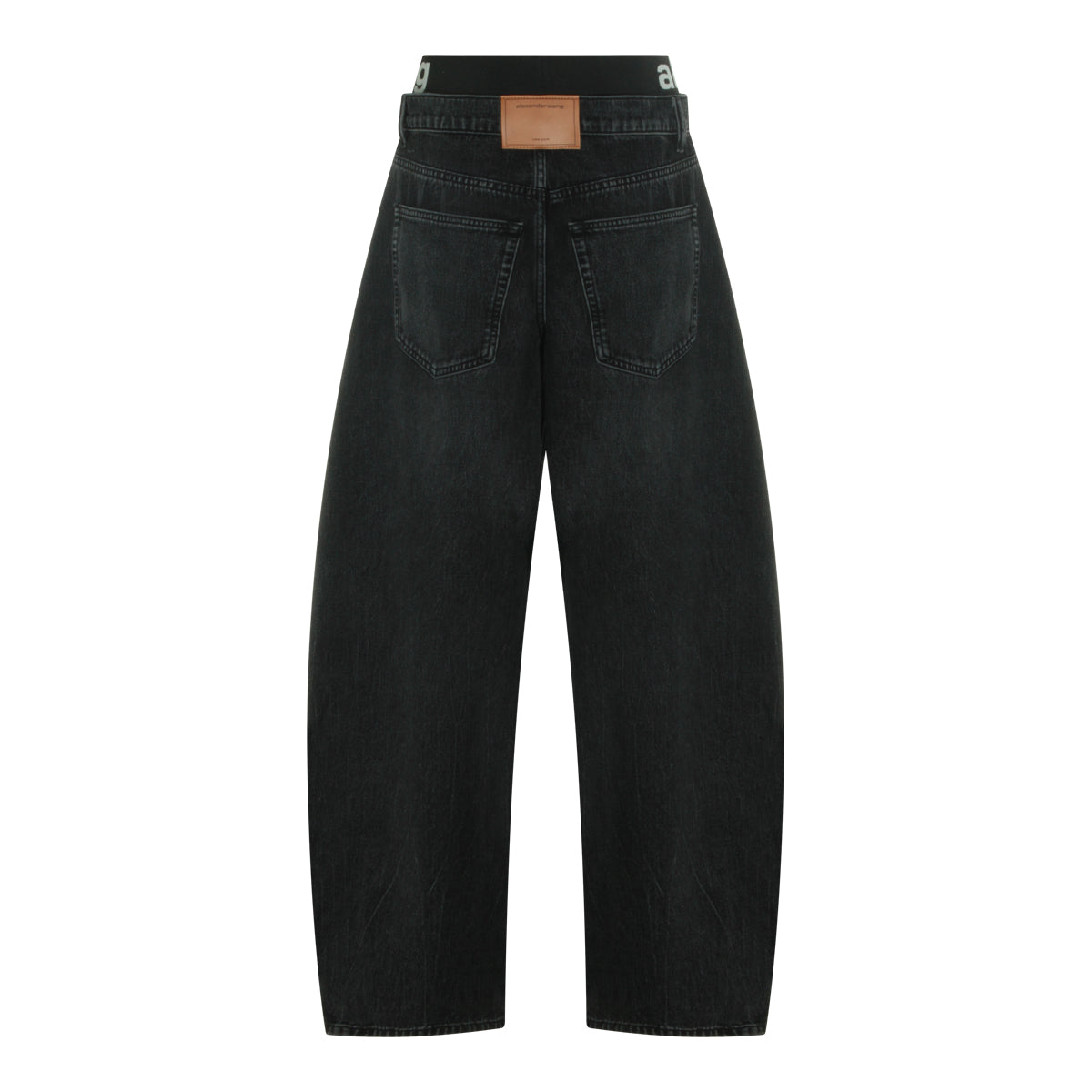 DARK GREY COTTON JEANS