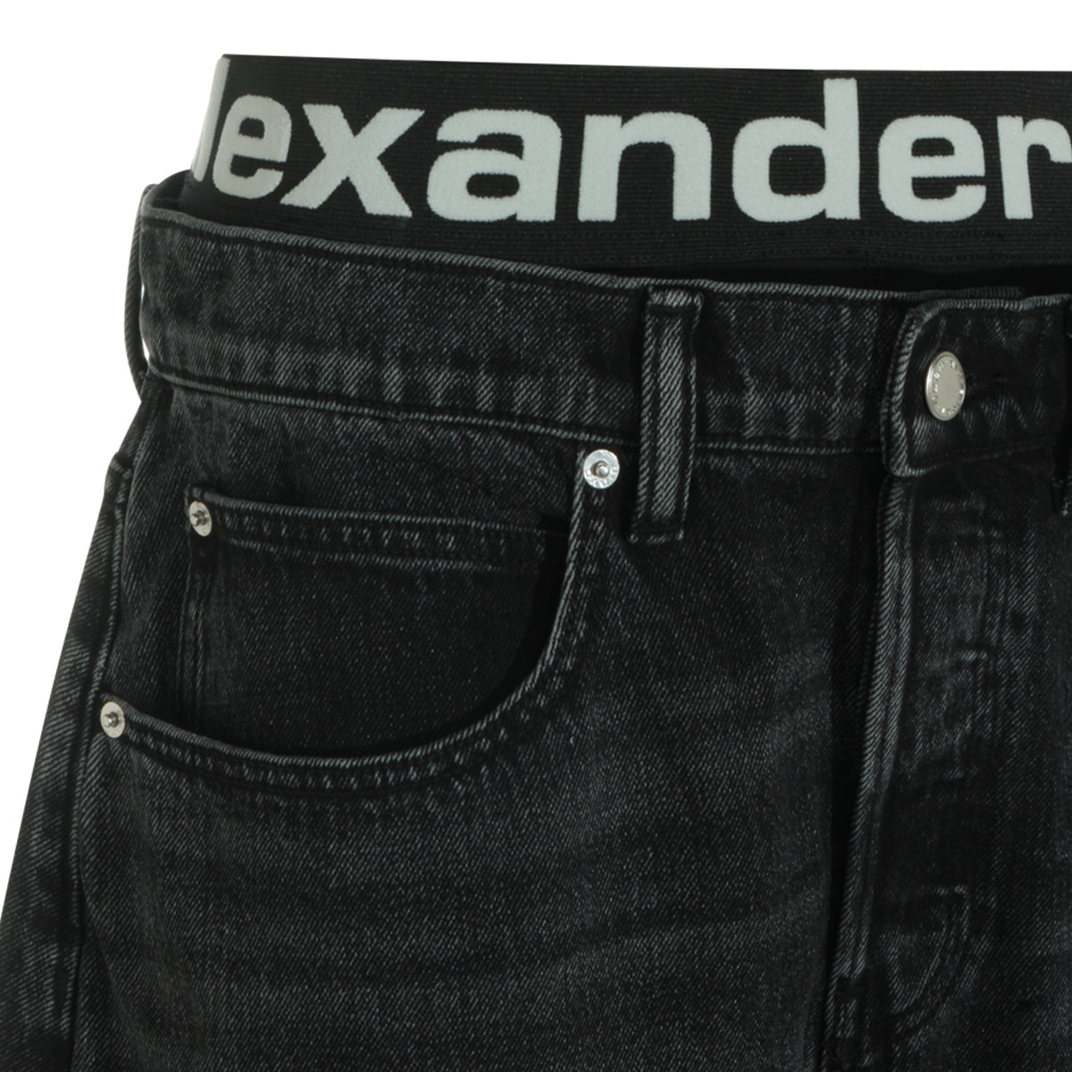 DARK GREY COTTON JEANS